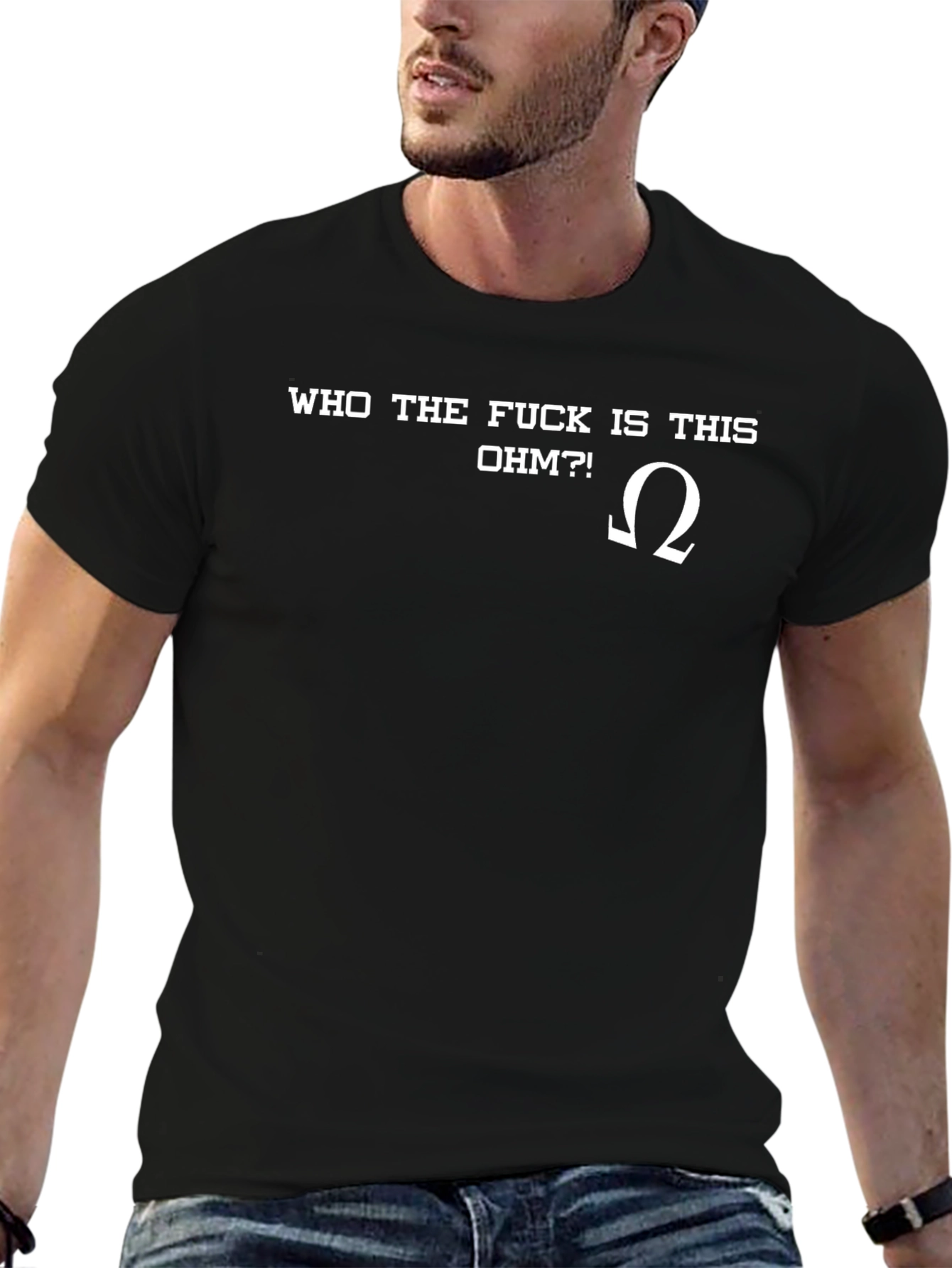 Who The F*ck is This Ohm?! Black T-Shirt