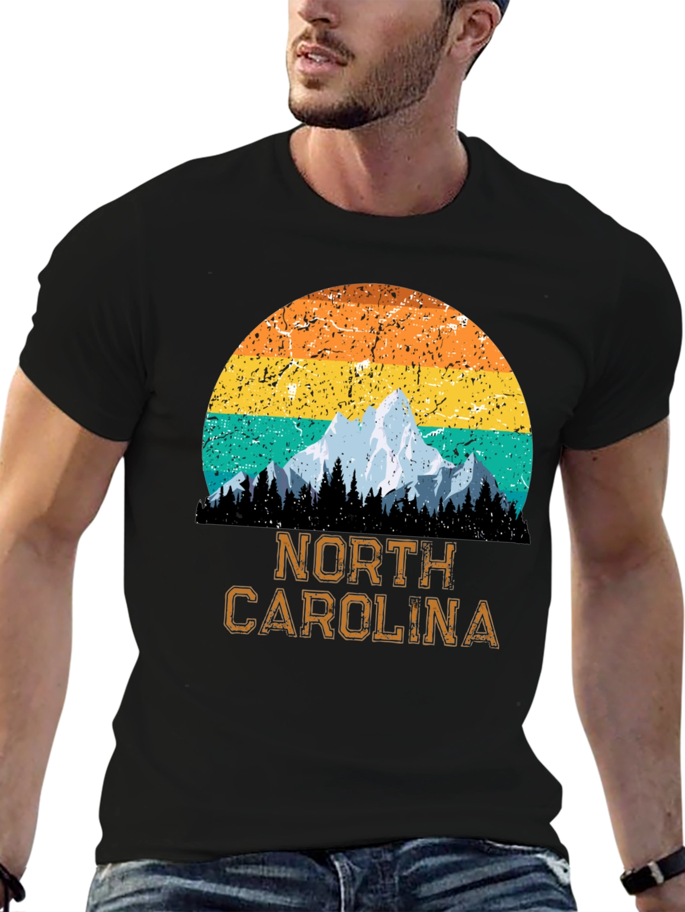 North Carolina Mountain Graphic T-Shirt