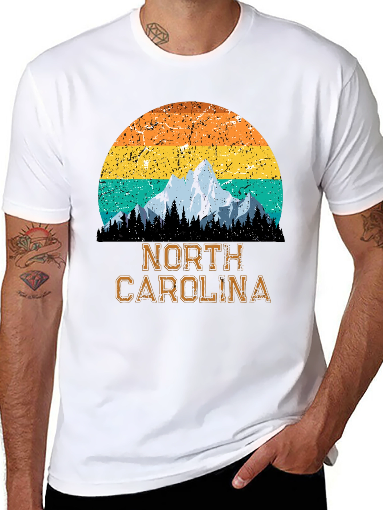North Carolina Mountain Graphic T-Shirt