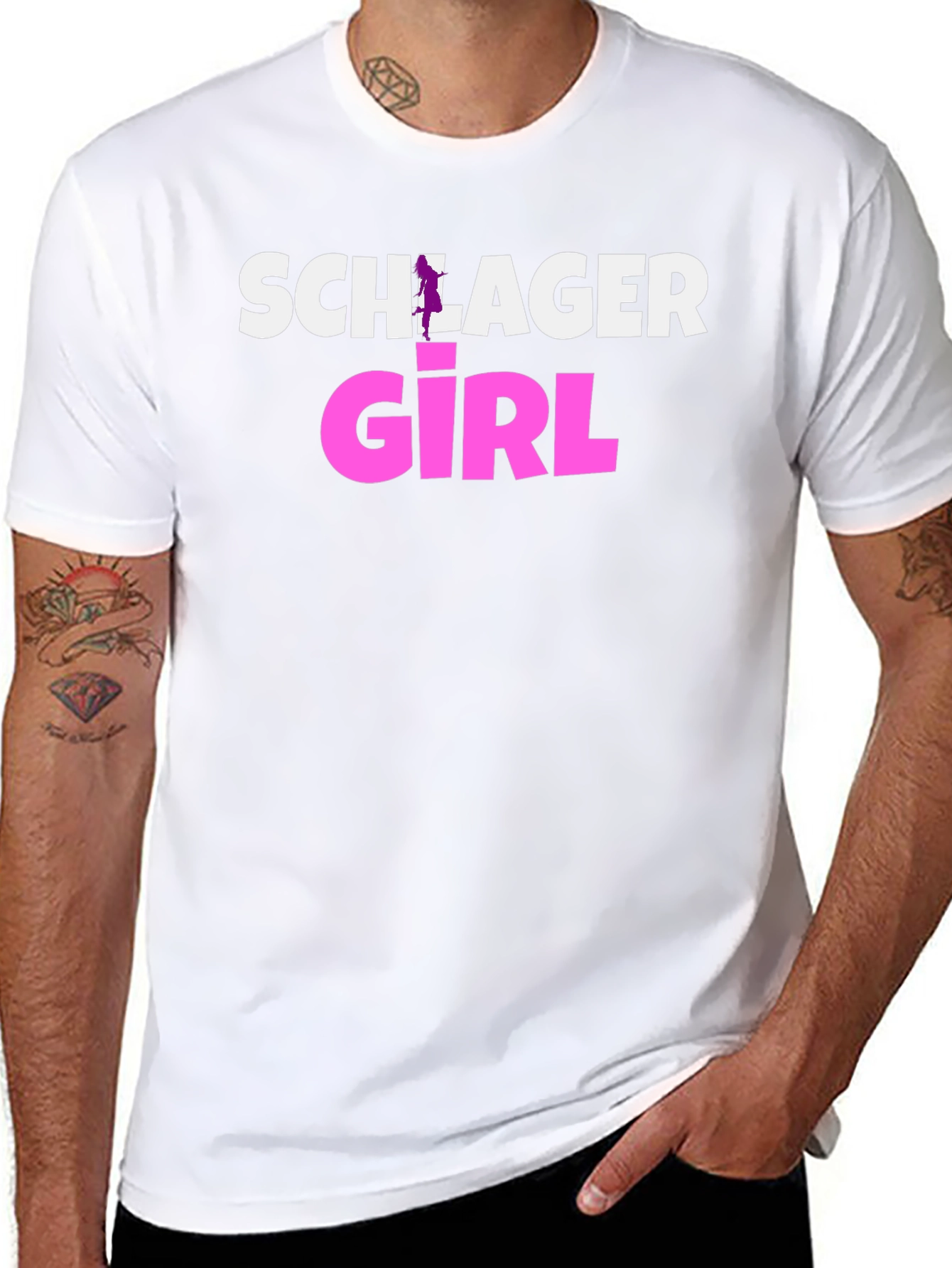 Schlager Girl Black T-Shirt