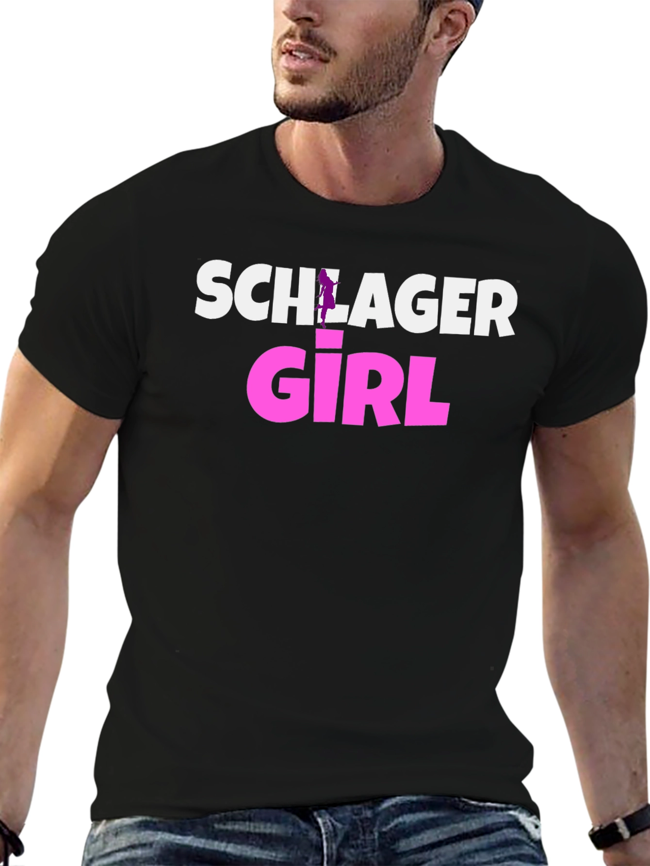 Schlager Girl Black T-Shirt