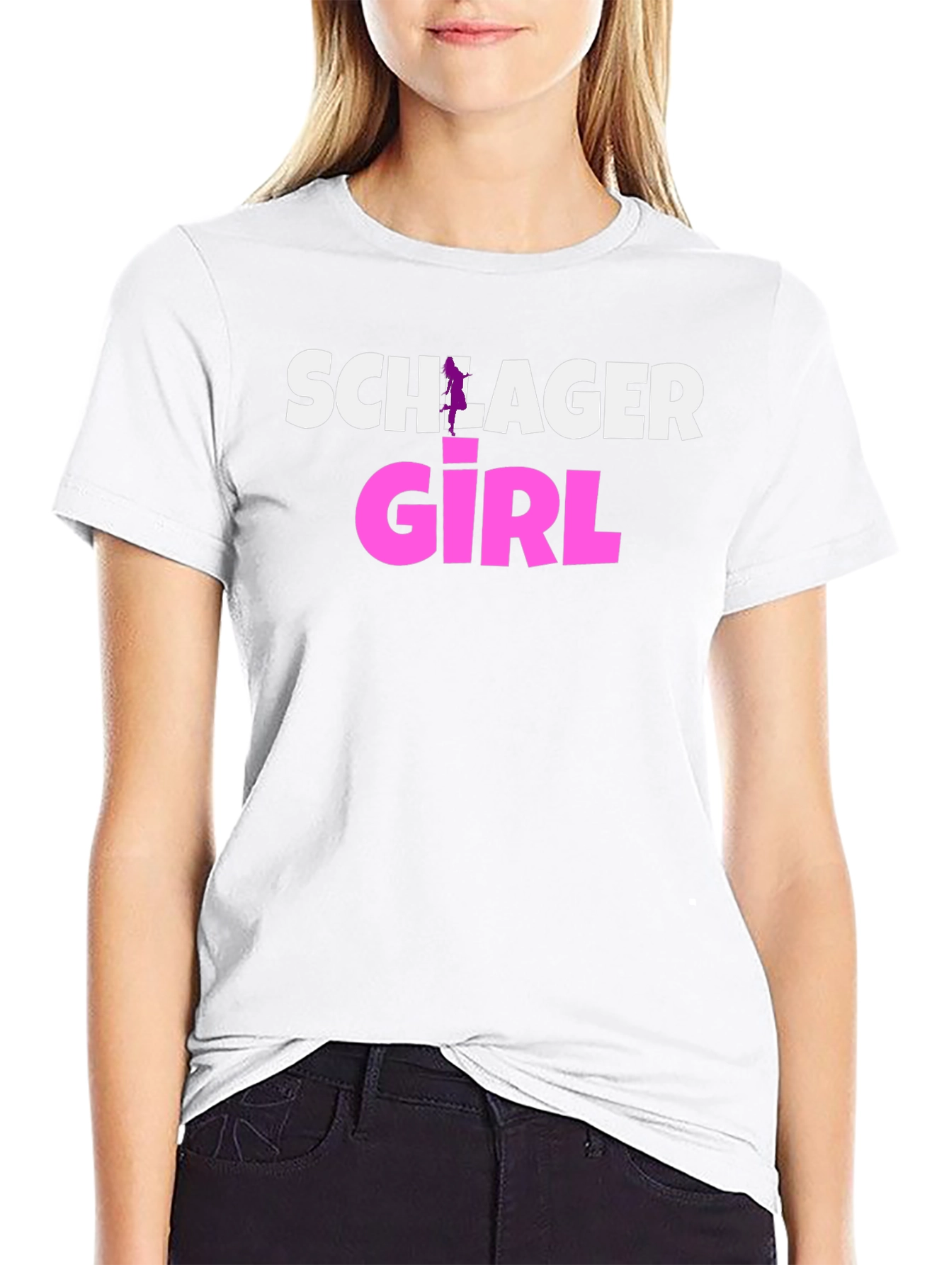 Schlager Girl Black T-Shirt