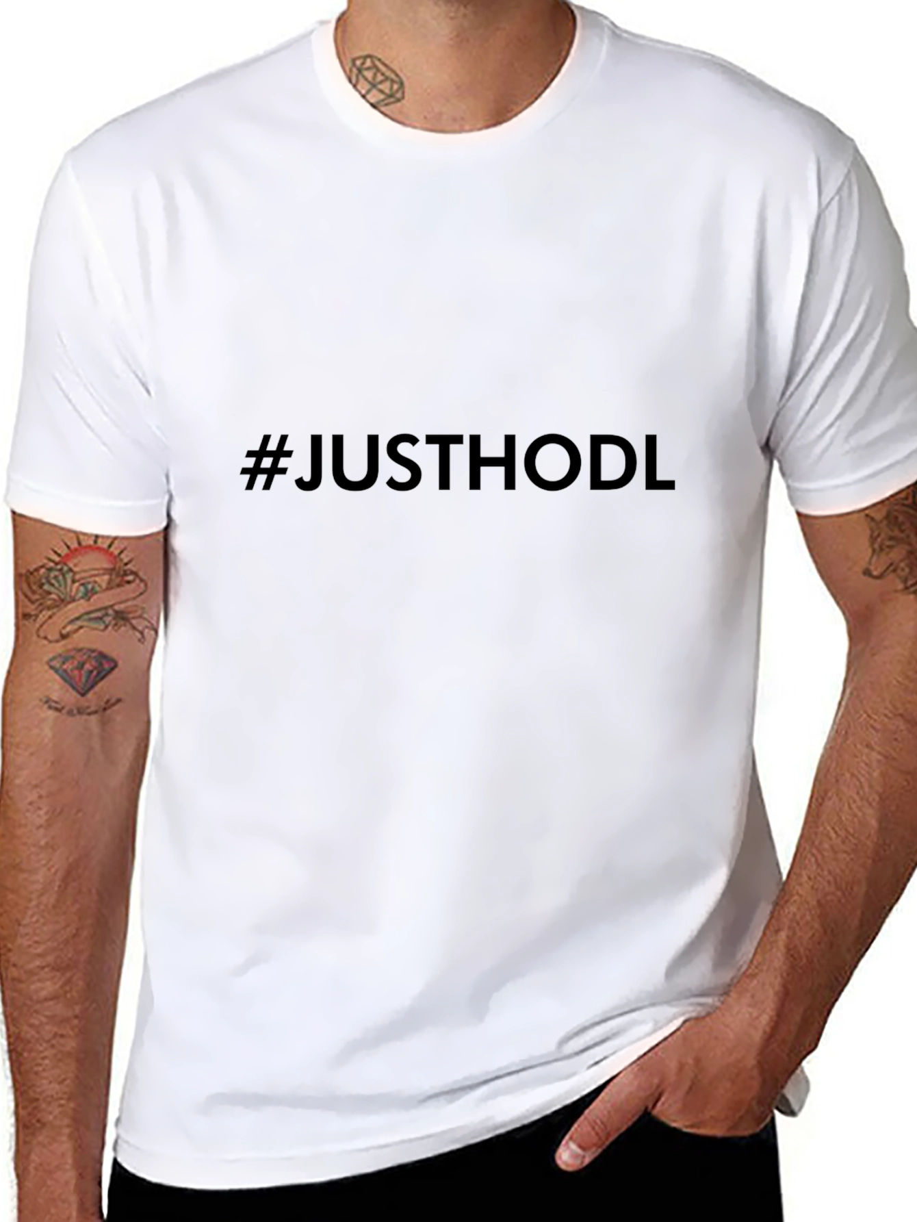 #JUSTHODL Crypto T-Shirt - Black