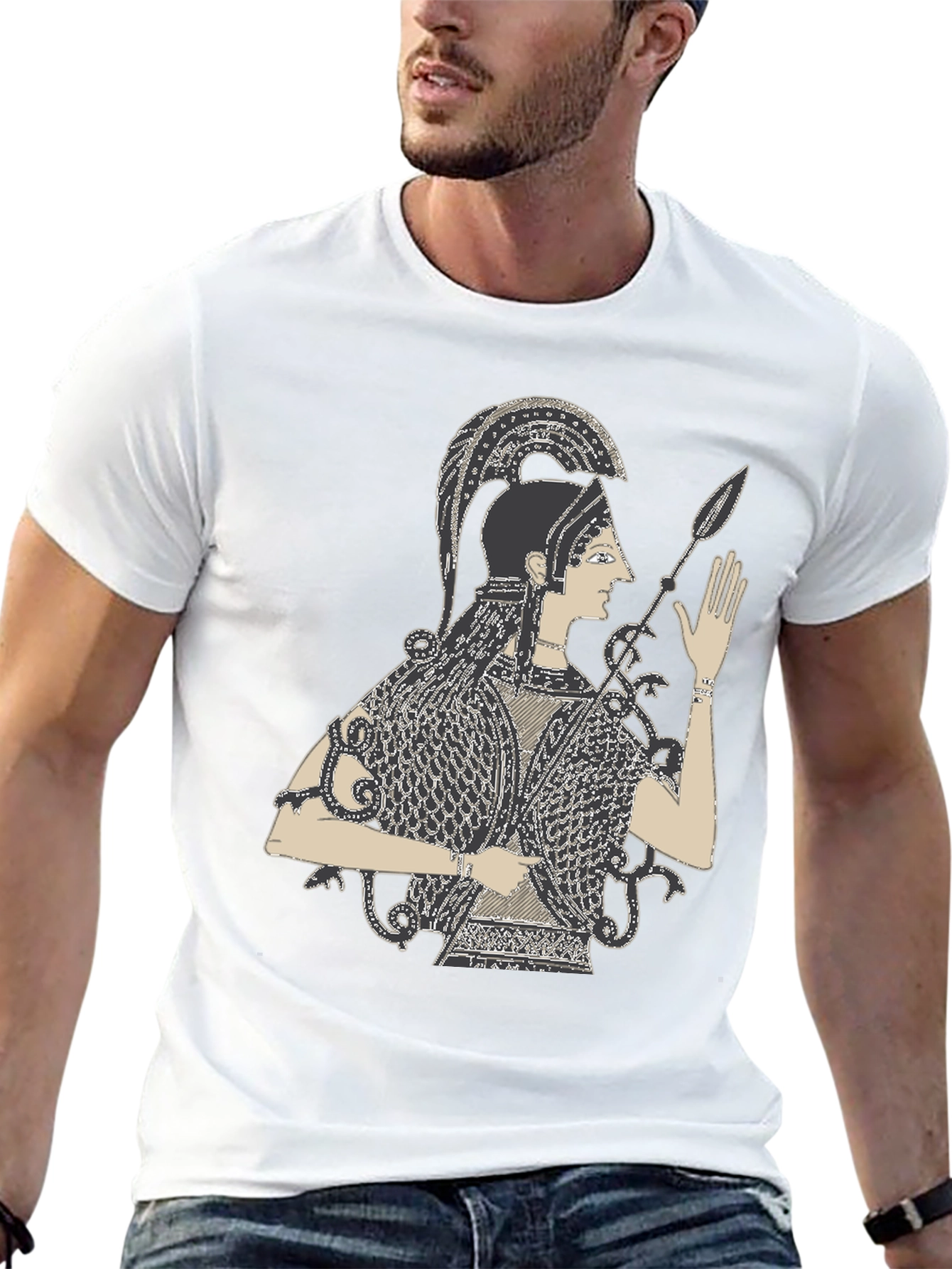 Athena Graphic Tee - Black T-Shirt