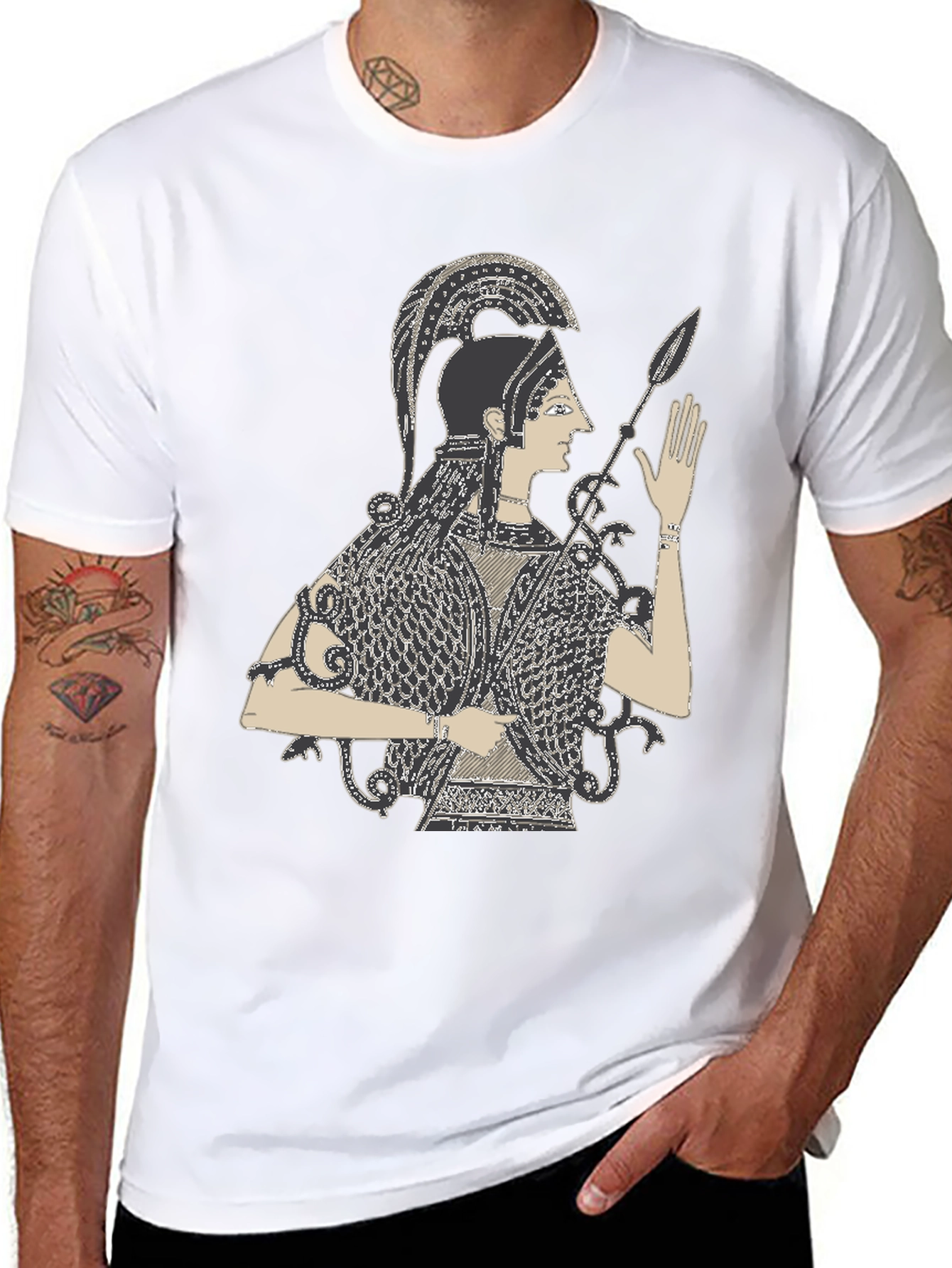 Athena Graphic Tee - Black T-Shirt