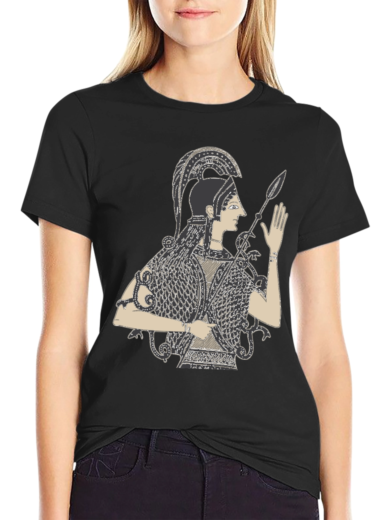 Athena Graphic Tee - Black T-Shirt