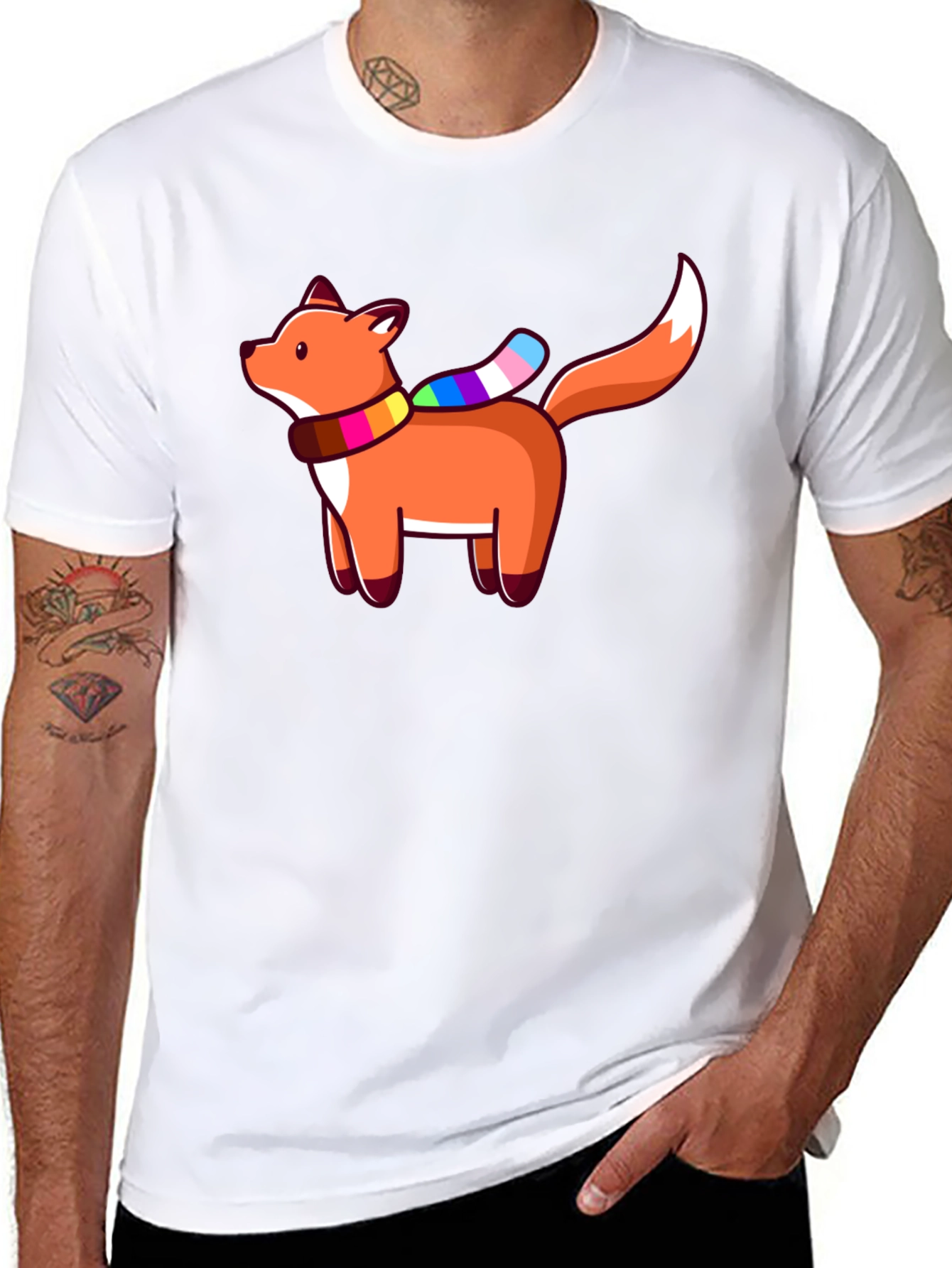 Pride Fox T-Shirt - Stylish Graphic Tee