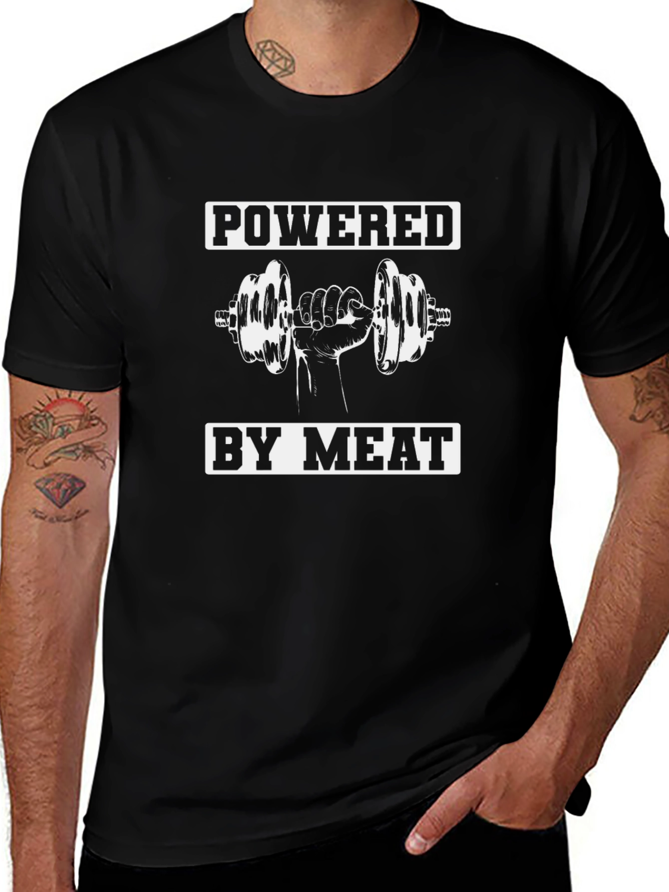 Powered By Meat Gym T-Shirt