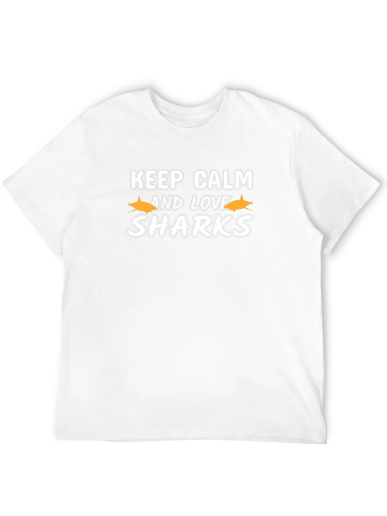 Keep Calm & Love Sharks Graphic T-Shirt
