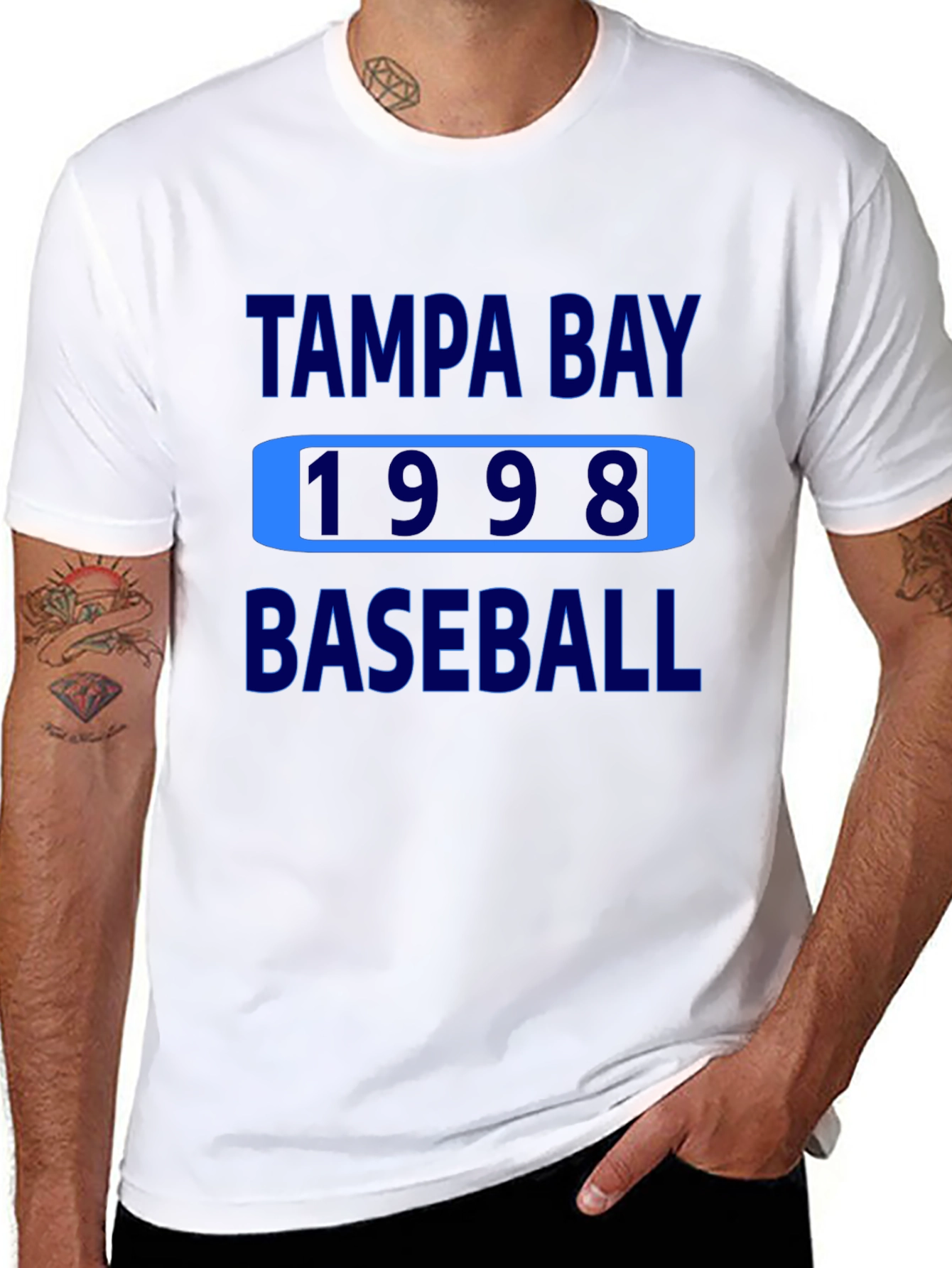 Tampa Bay Baseball 1998 Black T-Shirt