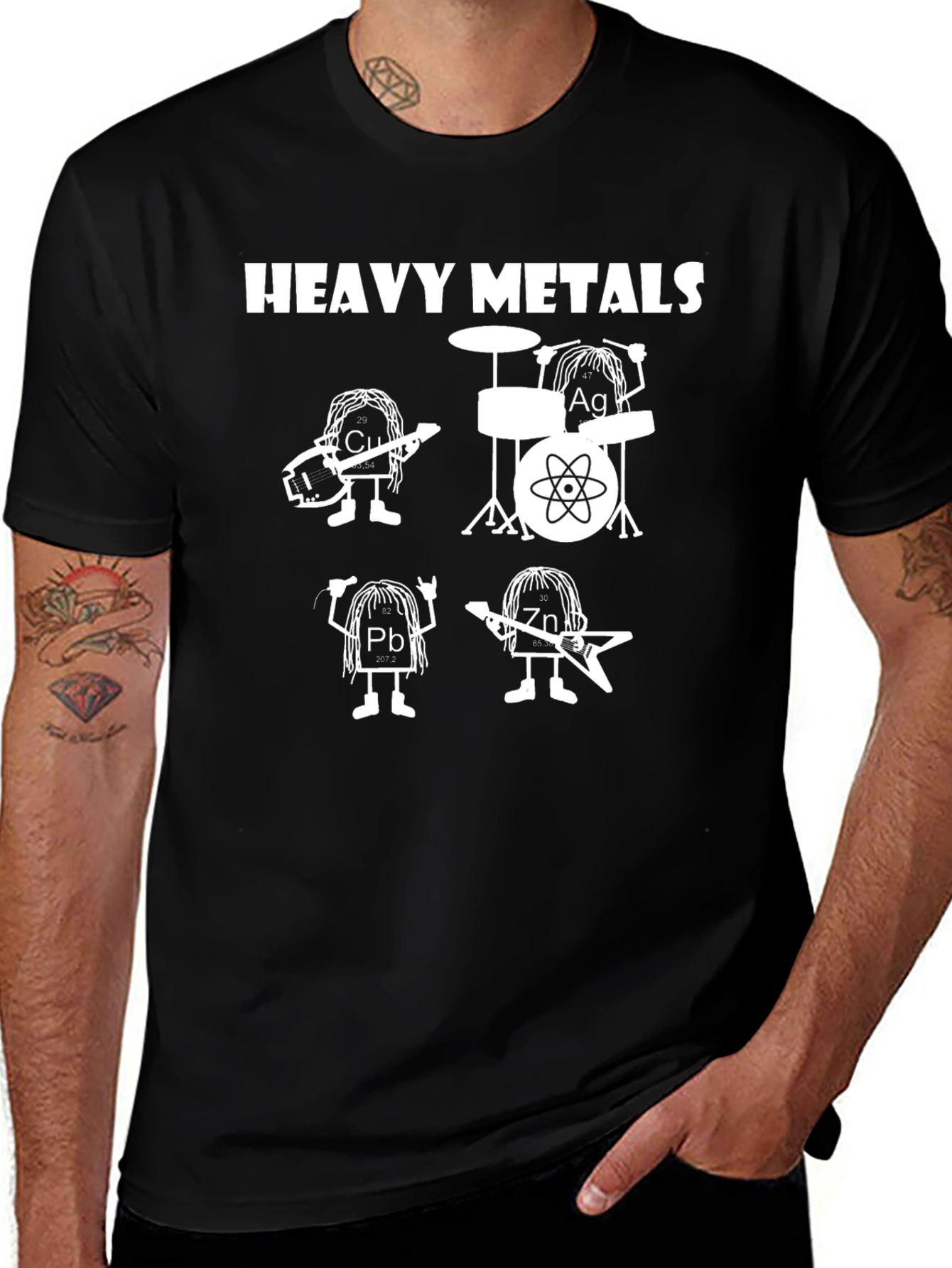 Heavy Metals Graphic T-Shirt - Rock On!