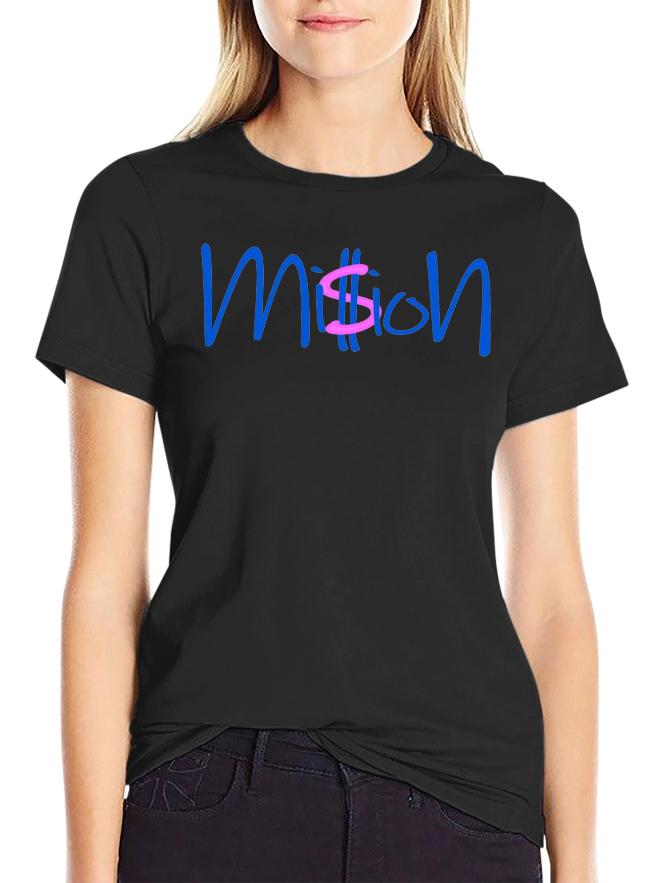 Million Dollar Style Black Tee