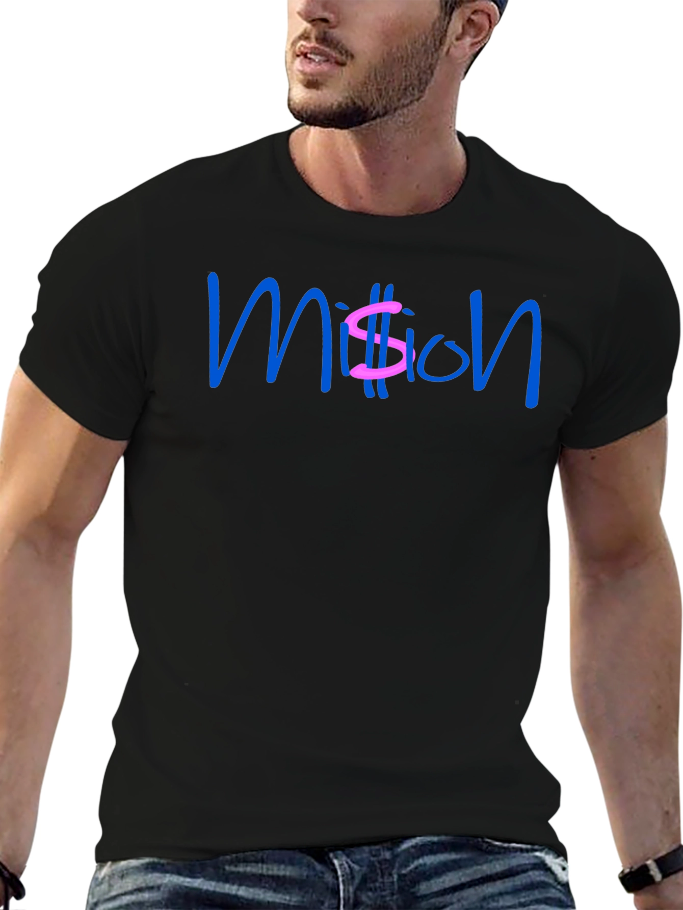 Million Dollar Style Black Tee