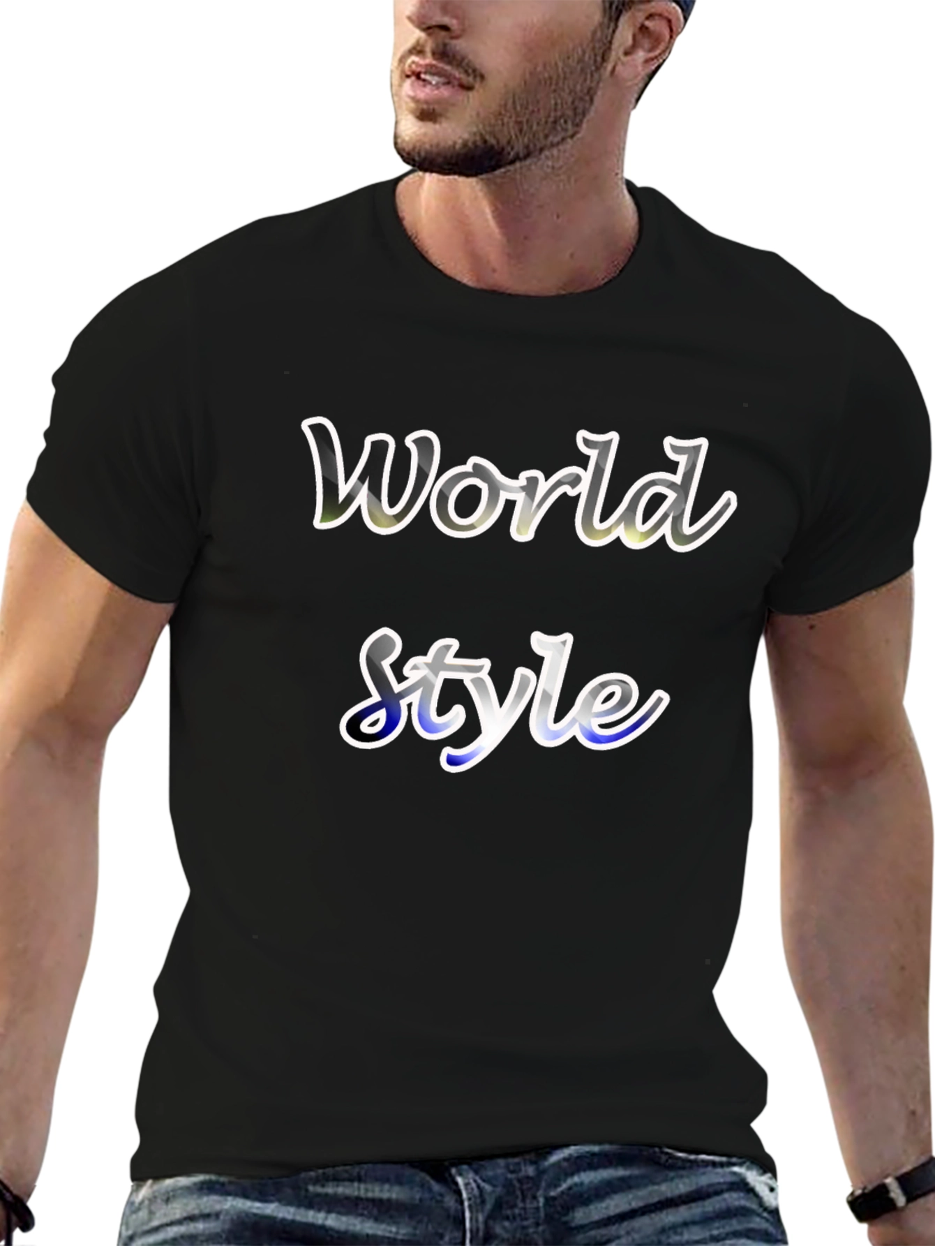 World Style Graphic Tee - Soft Cotton Blend