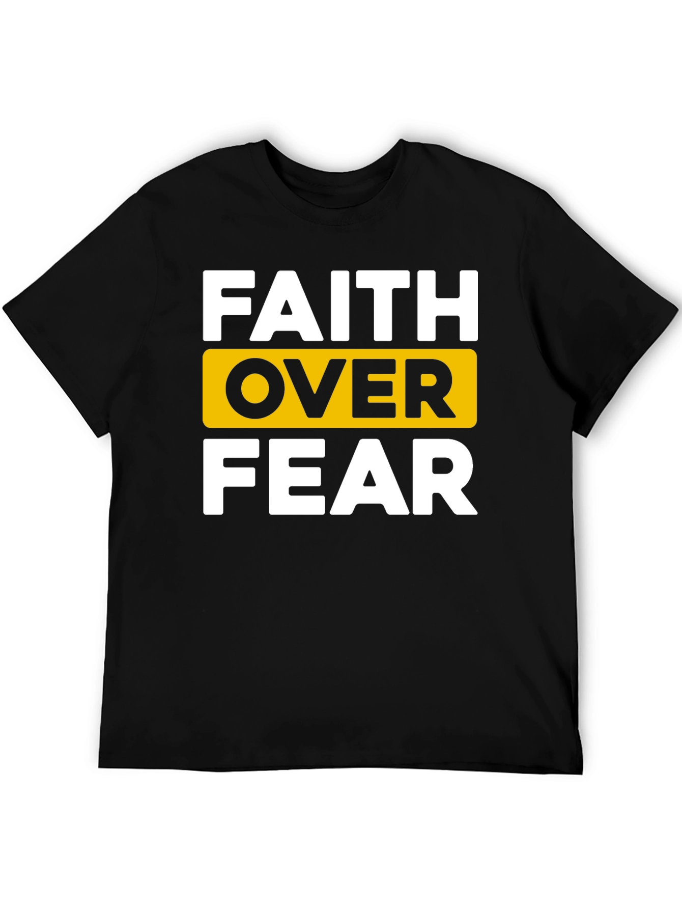 Faith Over Fear Graphic T-Shirt - Black