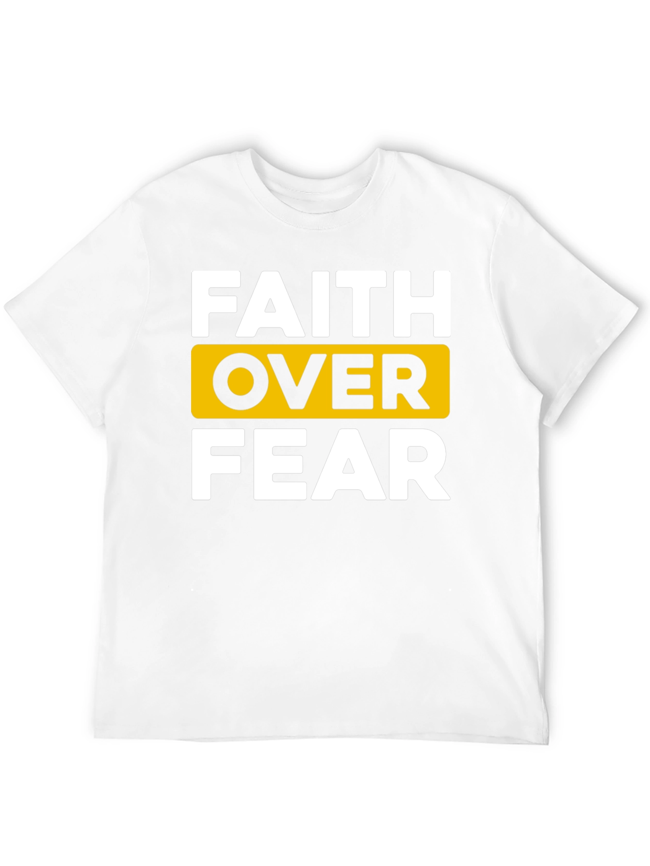 Faith Over Fear Graphic T-Shirt - Black