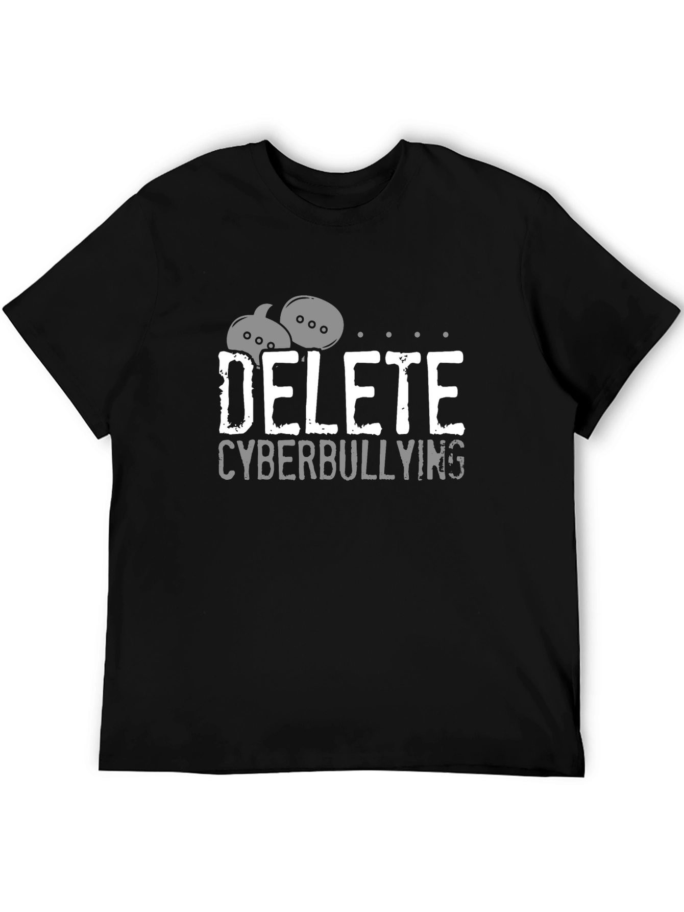 Delete Cyberbullying Black T-Shirt