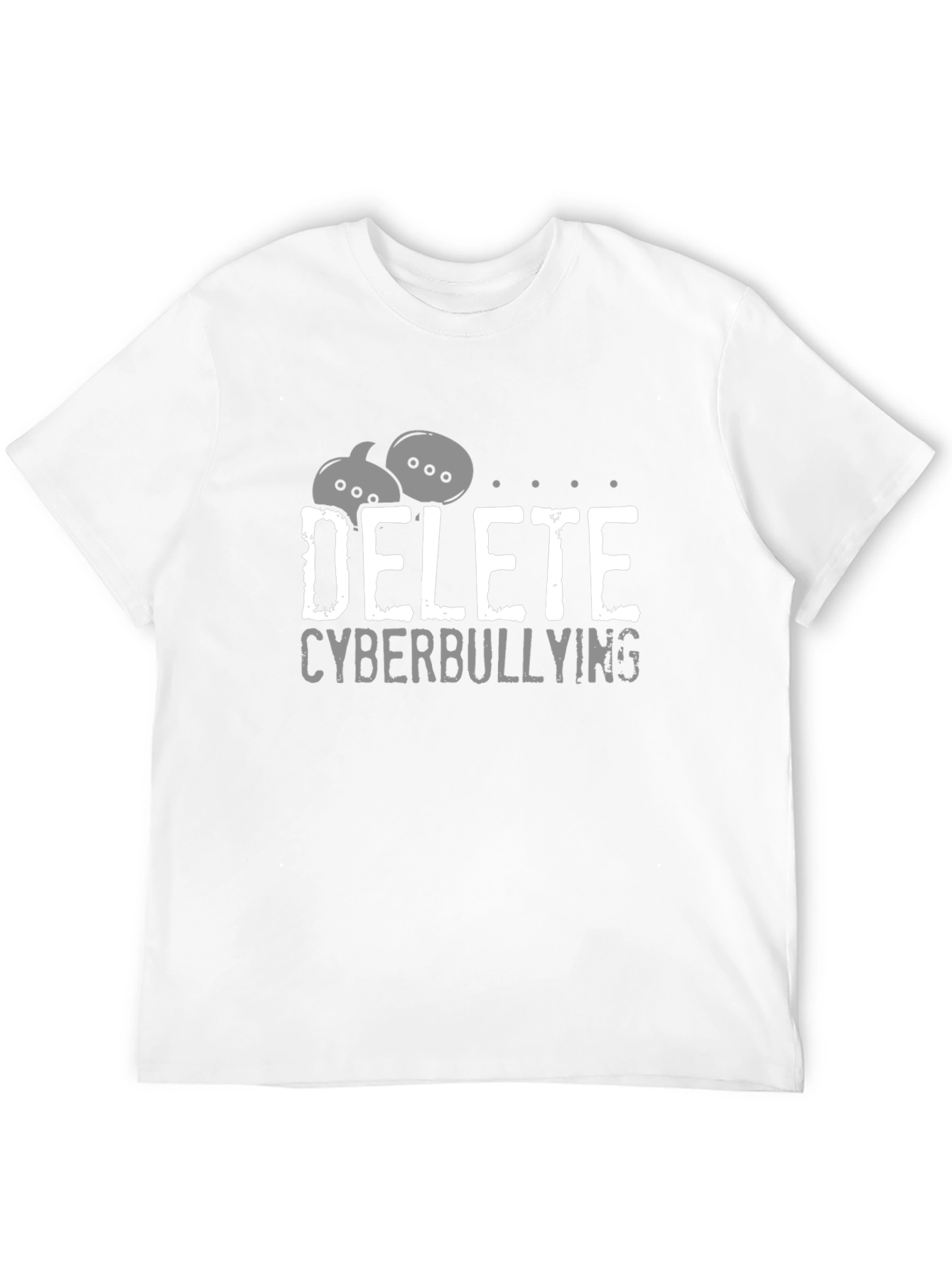Delete Cyberbullying Black T-Shirt