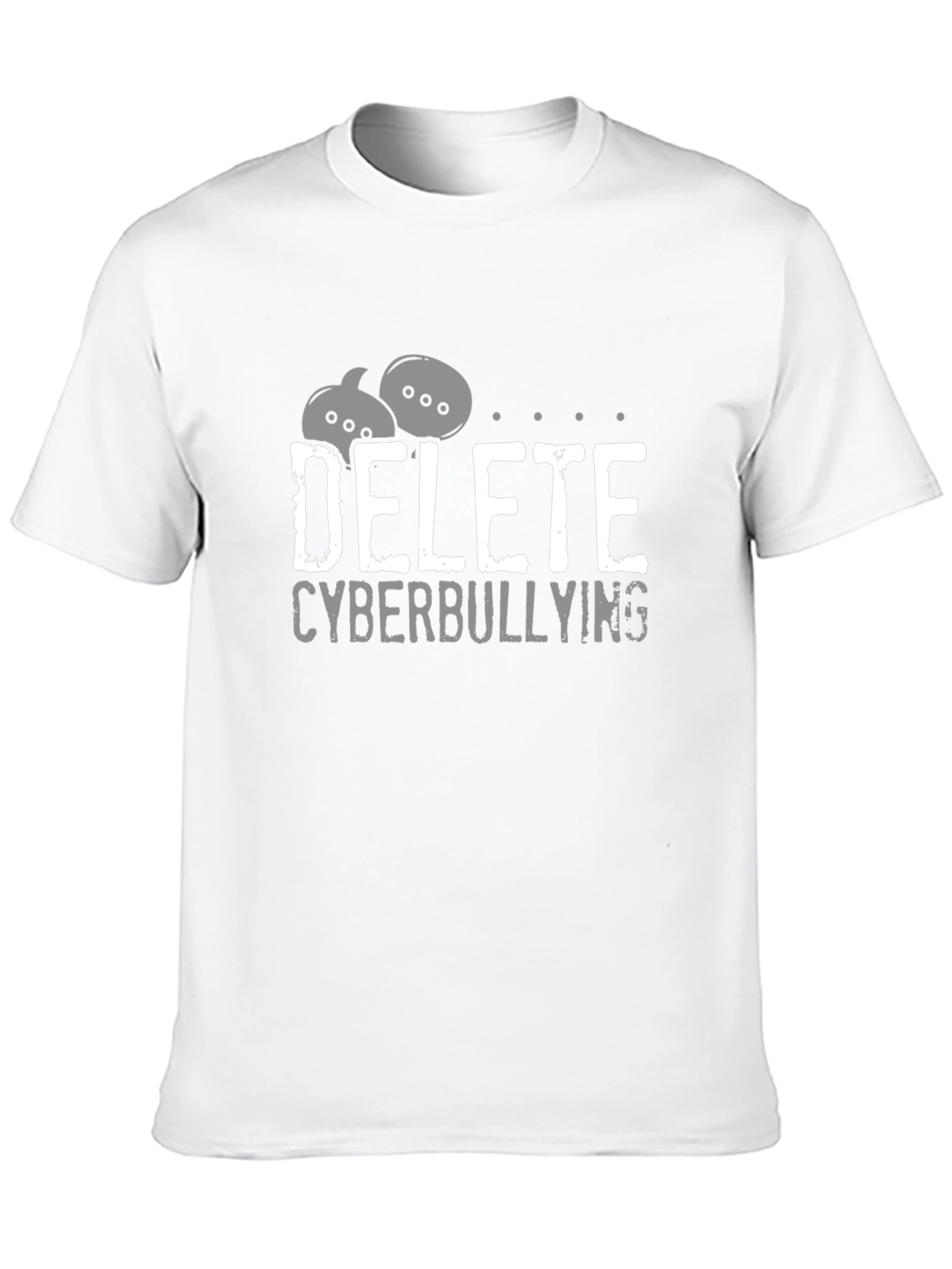 Delete Cyberbullying Black T-Shirt