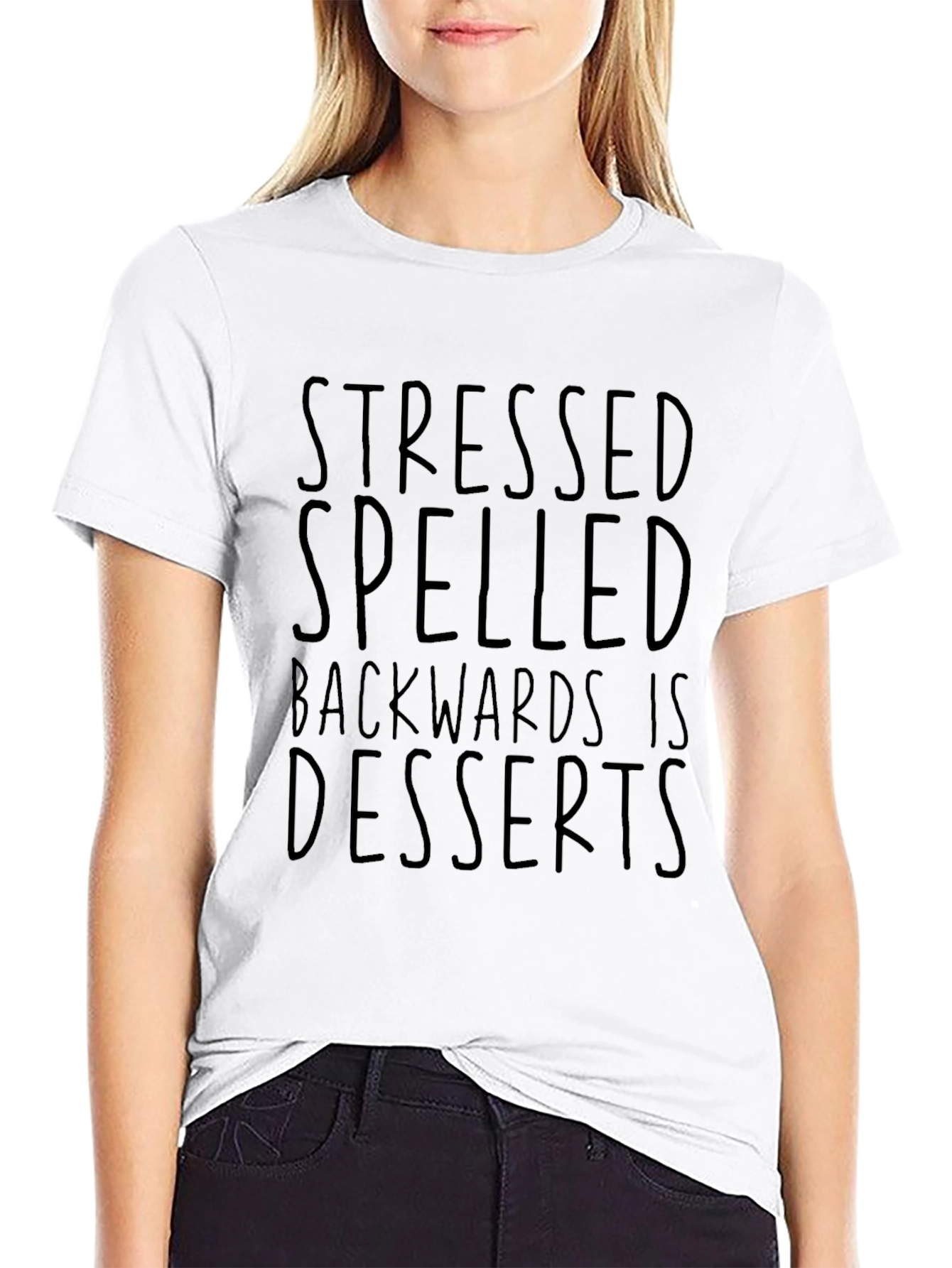 Stressed Spelled Backwards T-Shirt - Mens Funny Graphic Tee