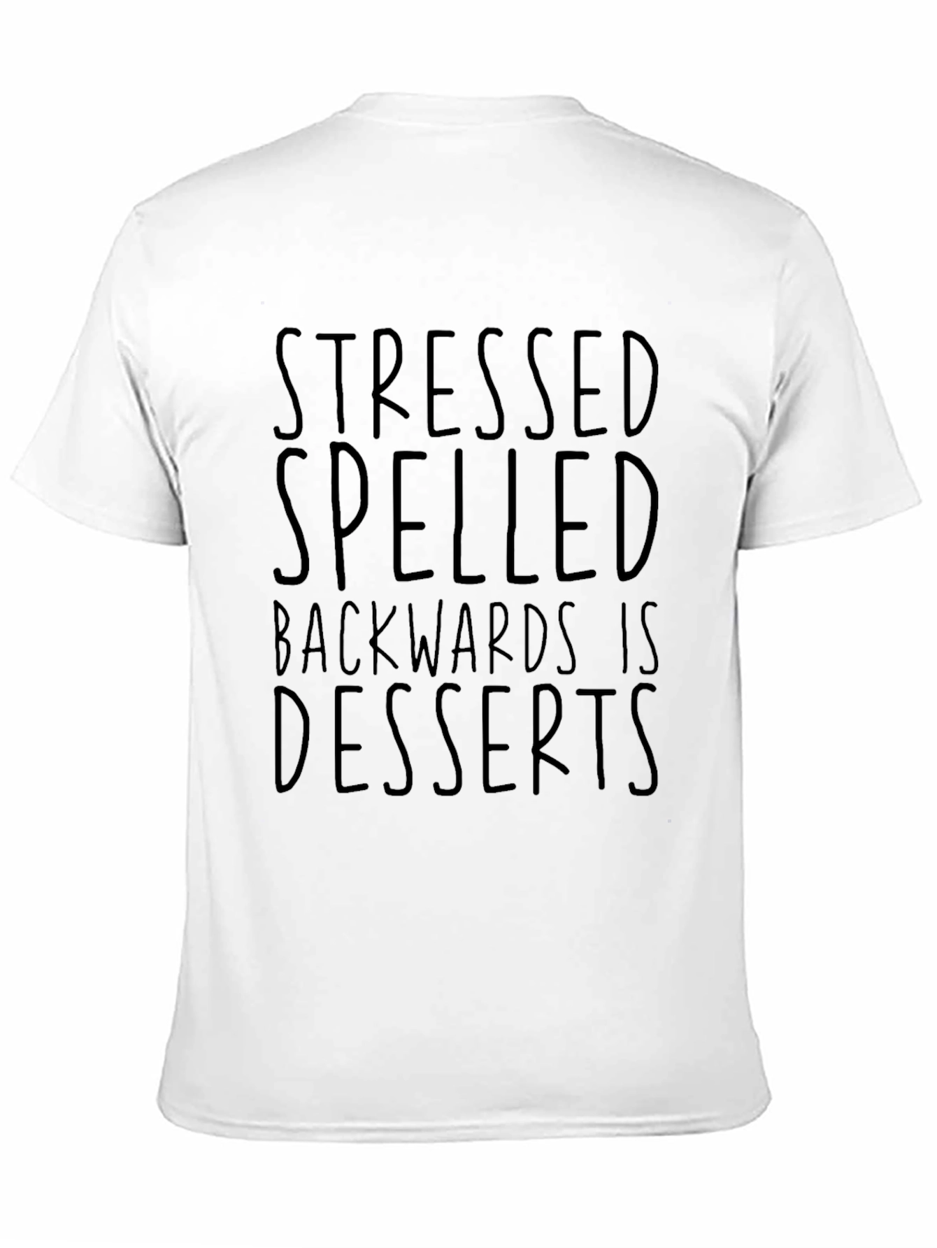 Stressed Spelled Backwards T-Shirt - Mens Funny Graphic Tee