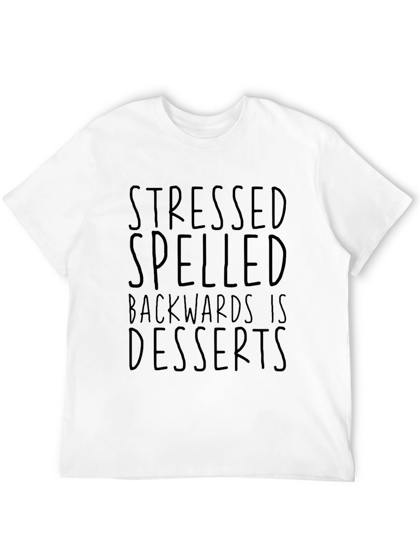 Stressed Spelled Backwards T-Shirt - Mens Funny Graphic Tee