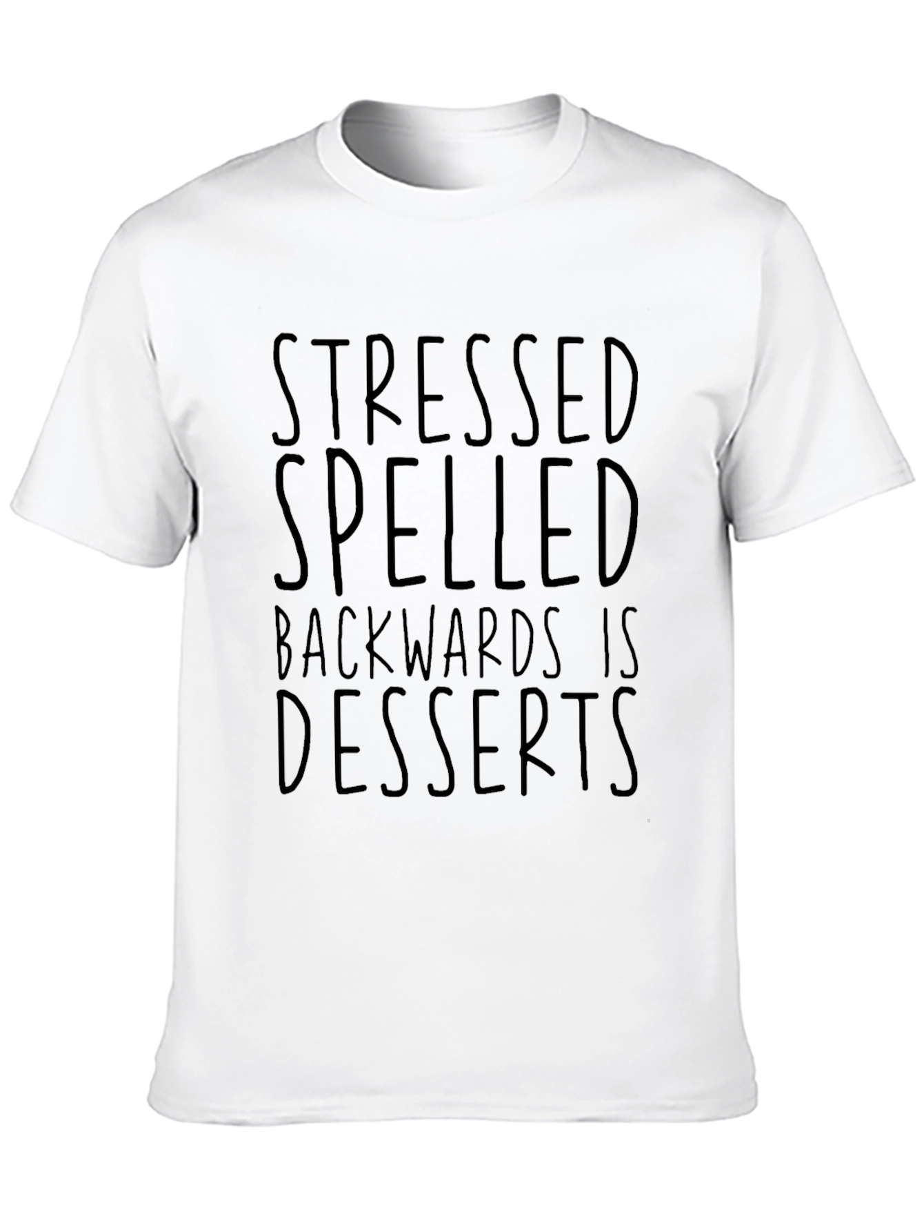 Stressed Spelled Backwards T-Shirt - Mens Funny Graphic Tee