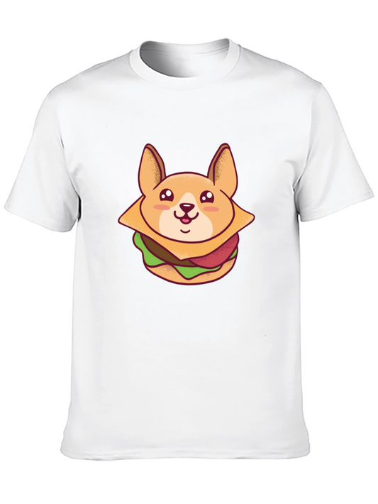 Corgi Sandwich Graphic Tee - Unique Dog Lover T-Shirt