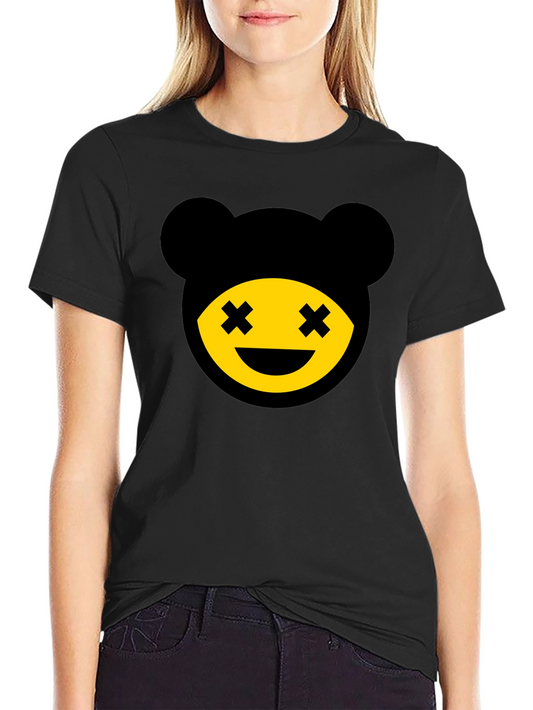 Graphic Bear Tee - Mens Black Crew Neck T-Shirt