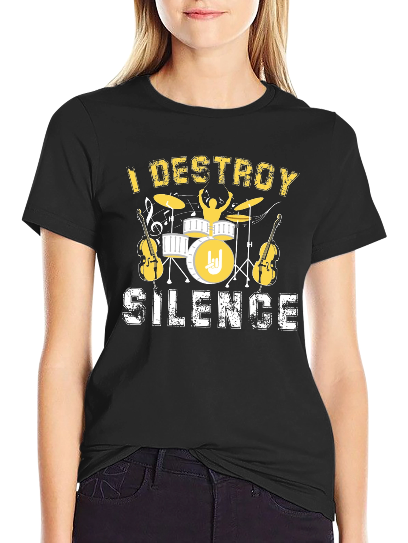 I Destroy Silence T-Shirt - Music Lover Tee