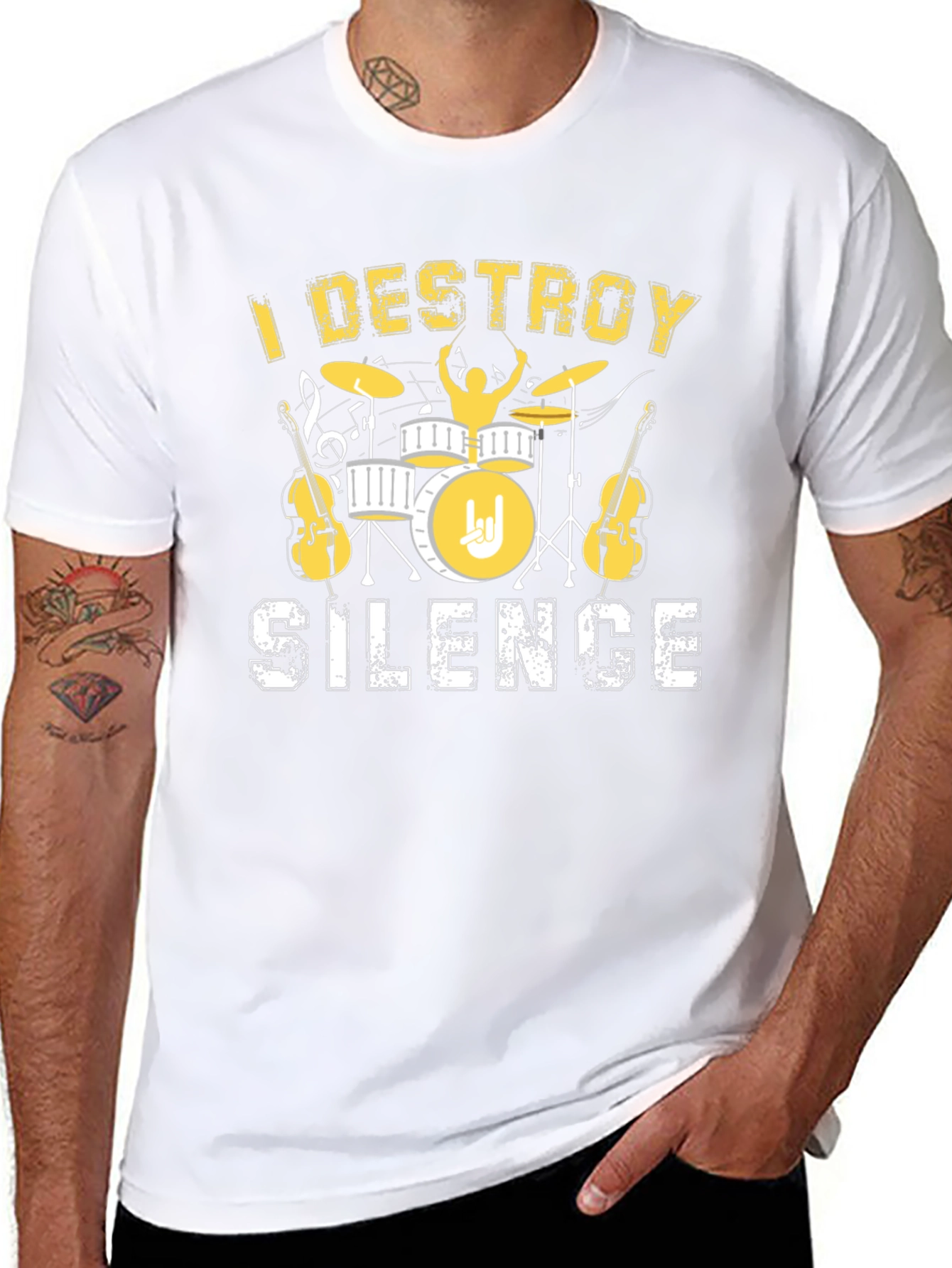 I Destroy Silence T-Shirt - Music Lover Tee