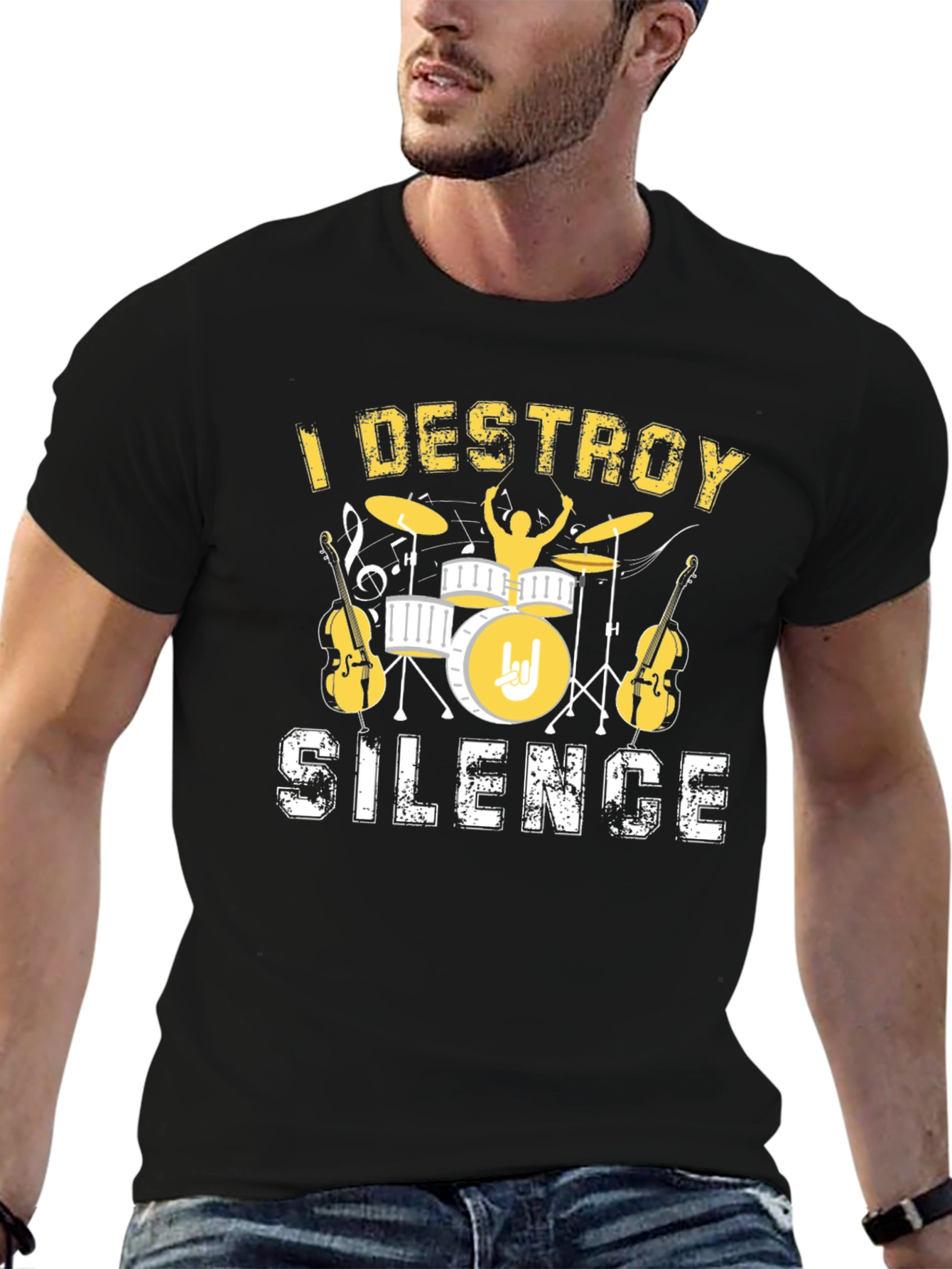 I Destroy Silence T-Shirt - Music Lover Tee