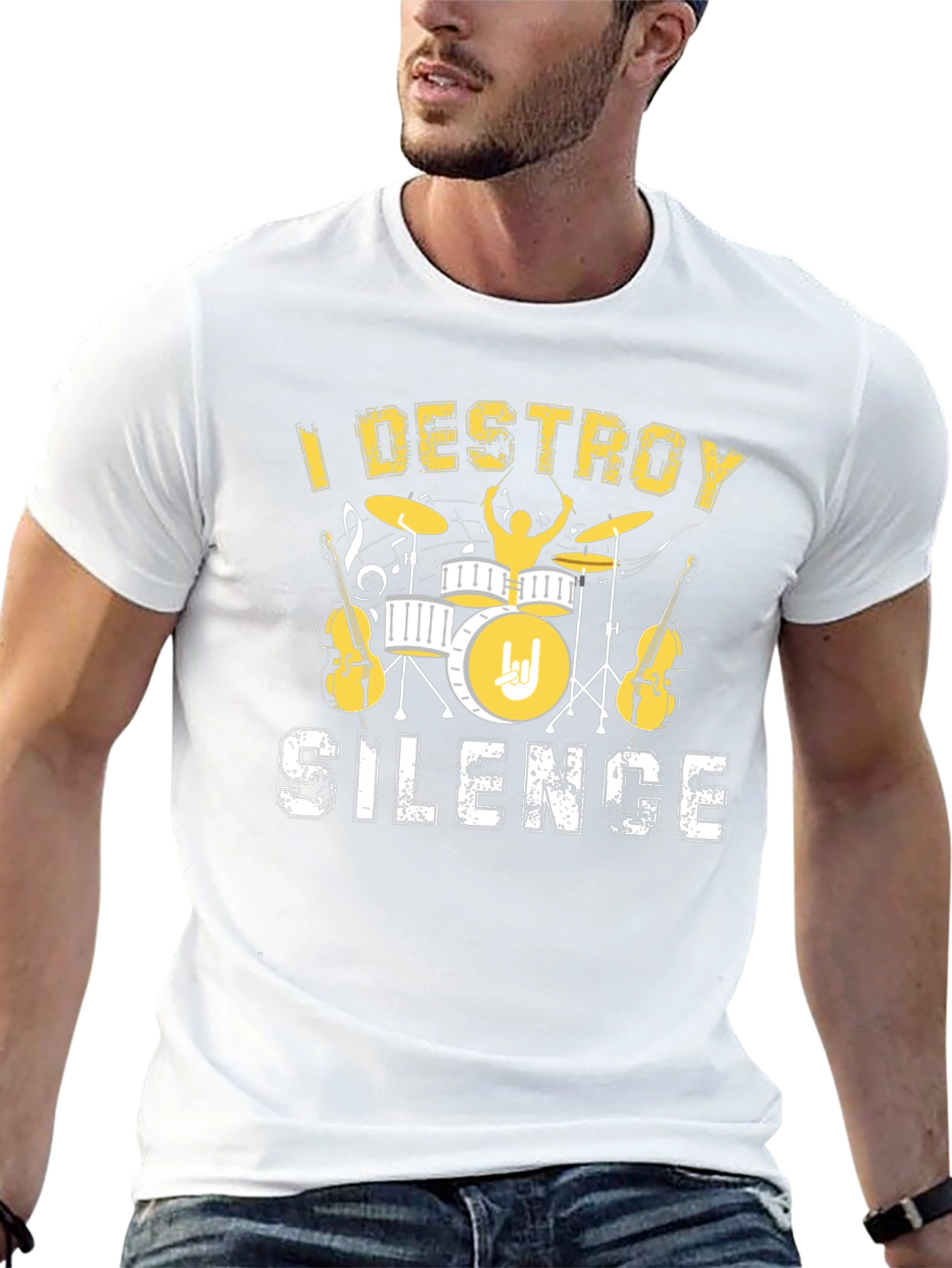 I Destroy Silence T-Shirt - Music Lover Tee