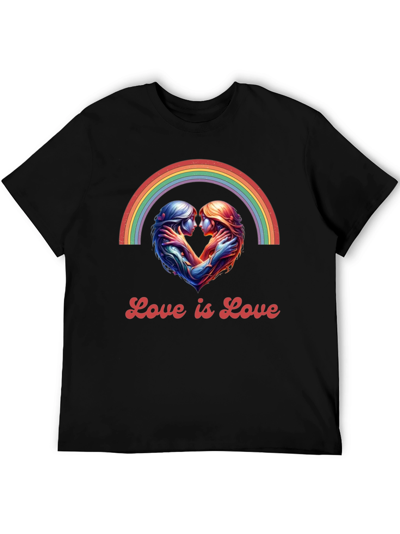 Love is Love Rainbow Heart Tee