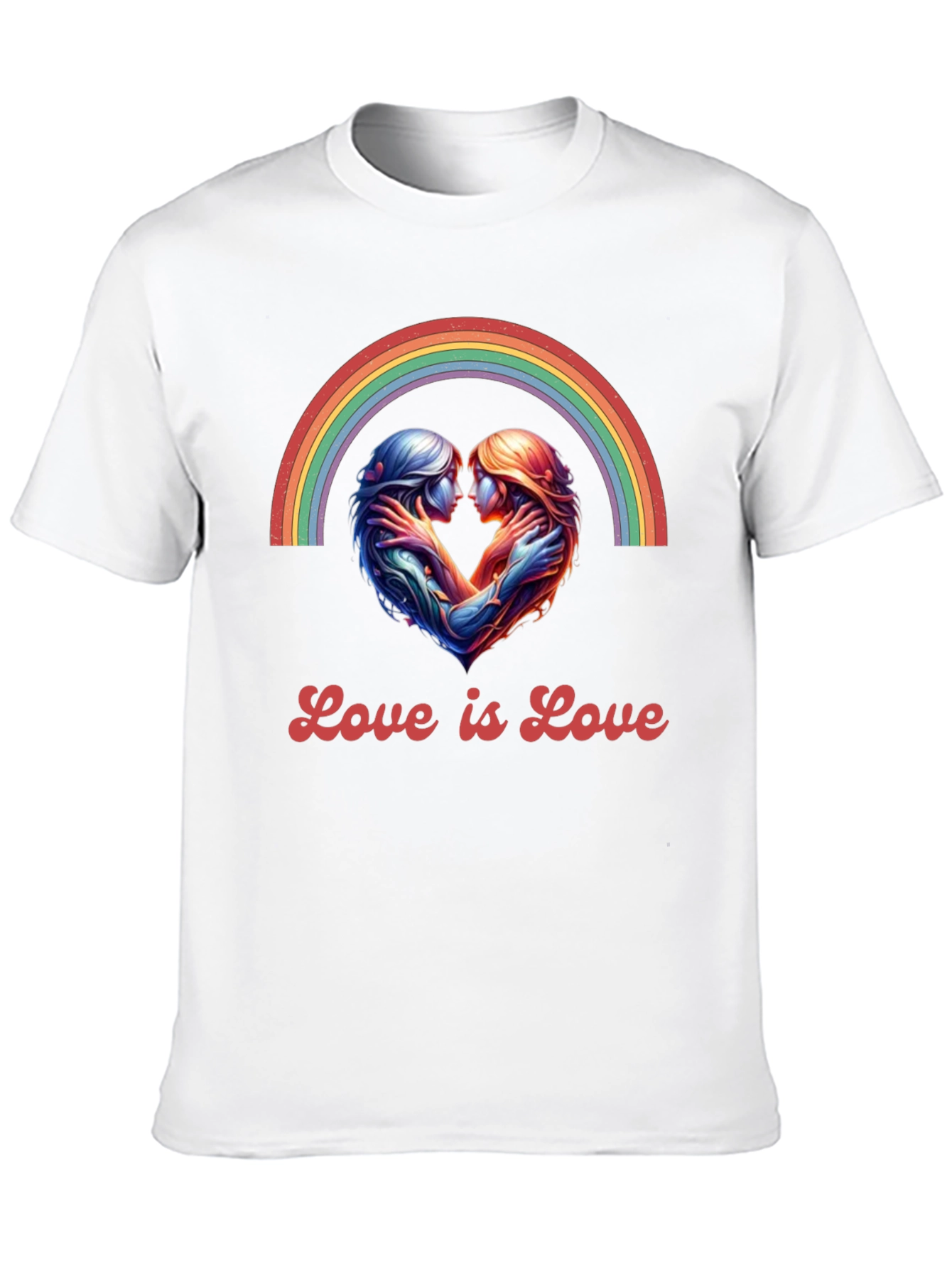 Love is Love Rainbow Heart Tee