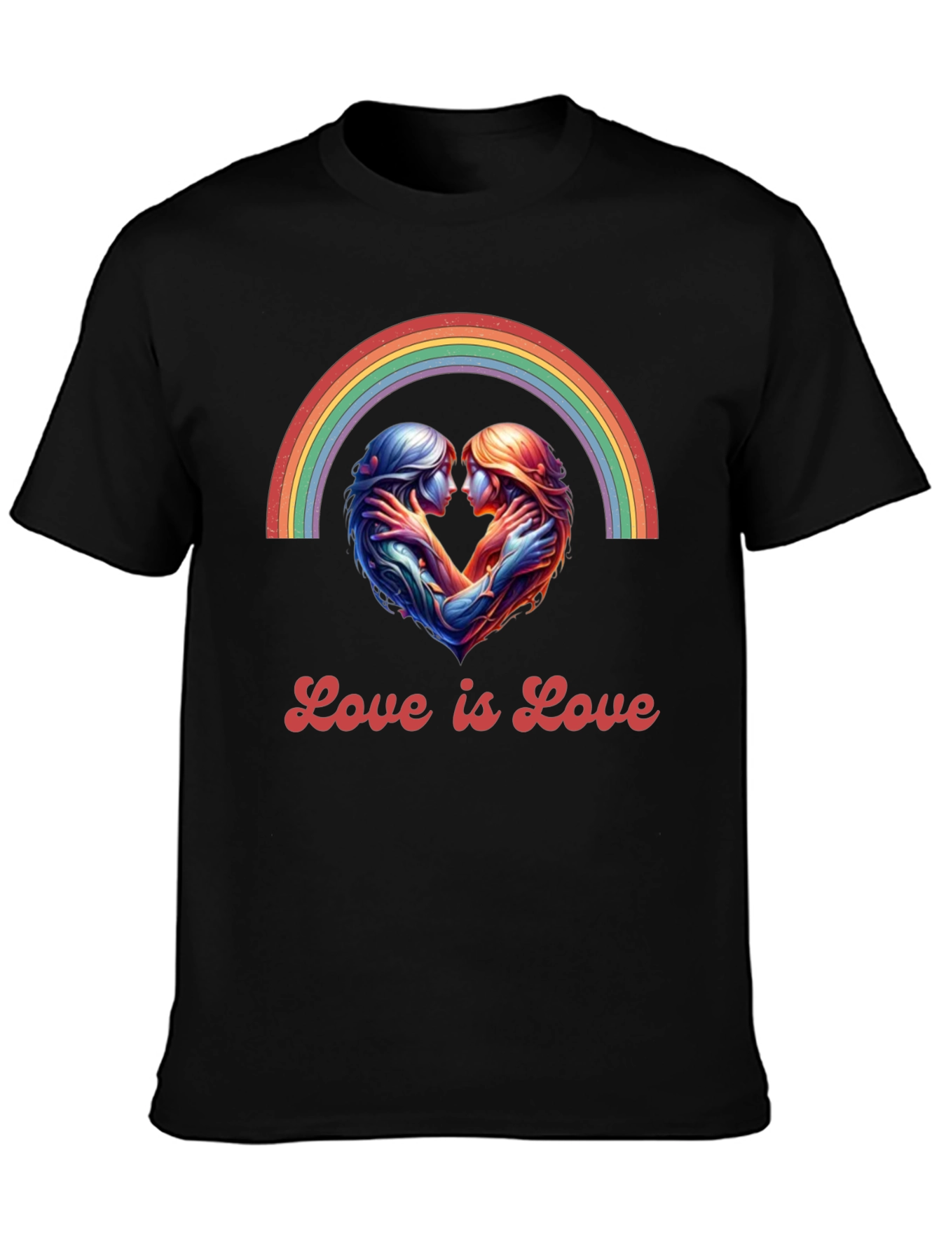 Love is Love Rainbow Heart Tee