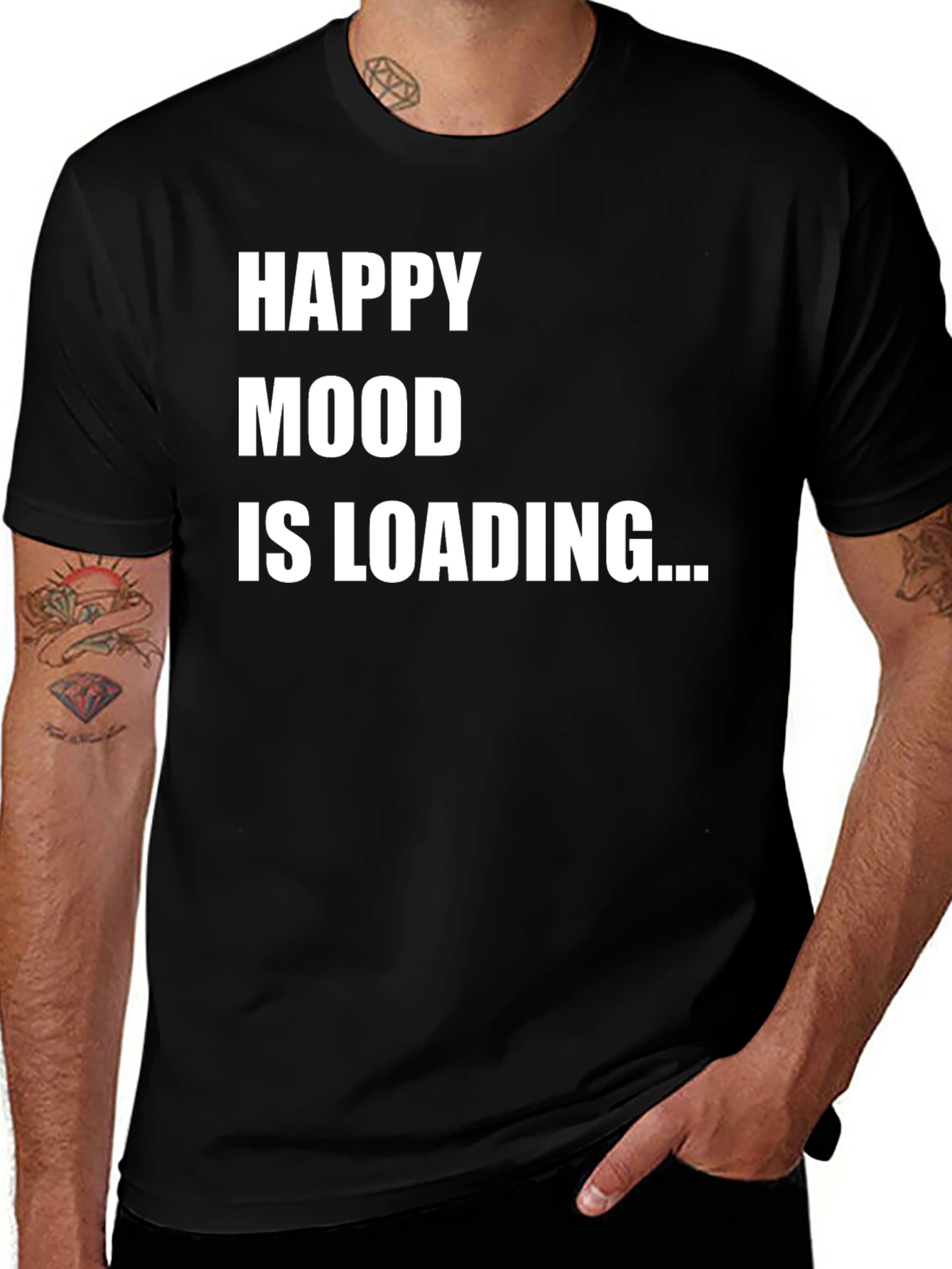 Happy Mood Loading Graphic T-Shirt