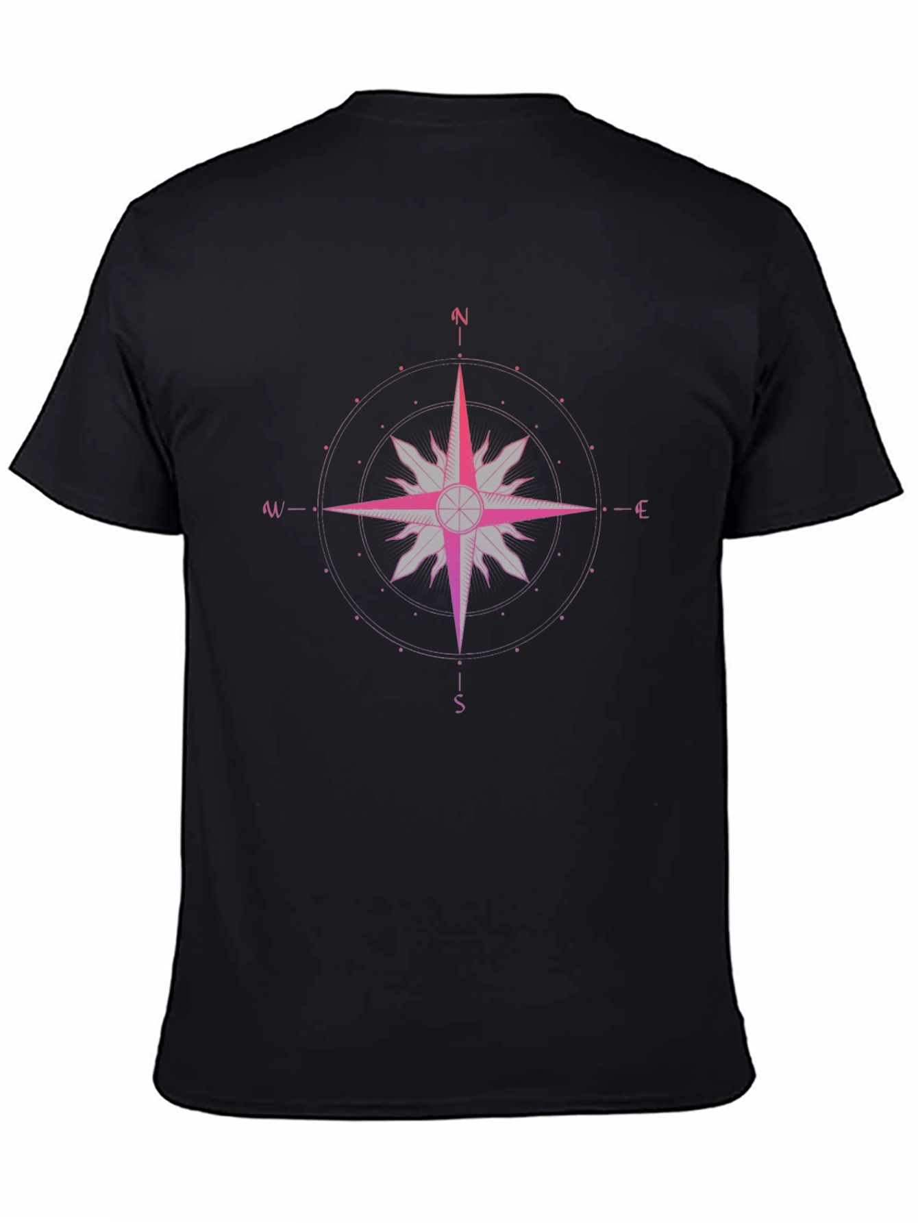 Compass Star Graphic Black T-Shirt