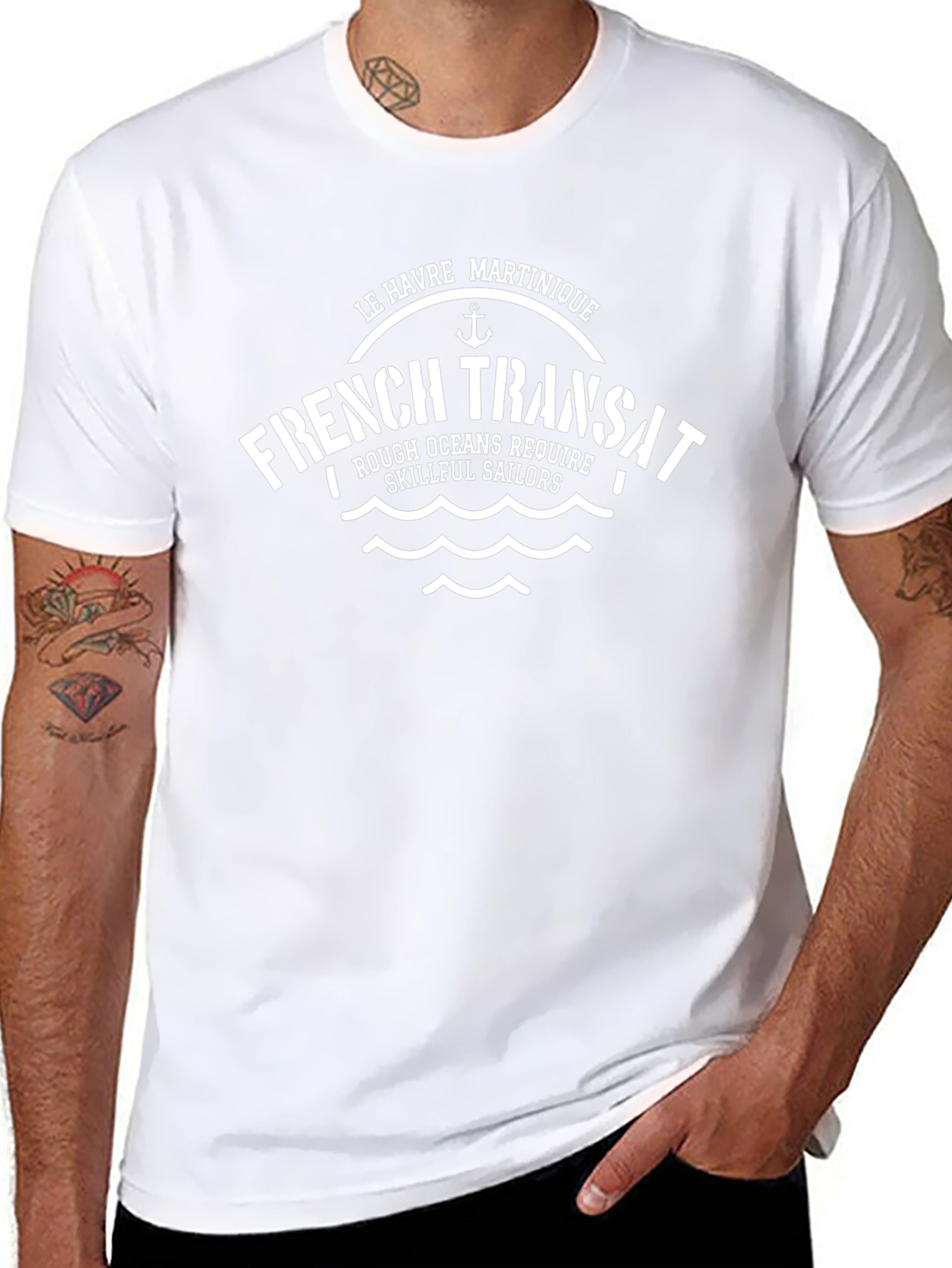French Transat T-Shirt - Le Havre Martinique Nautical Tee
