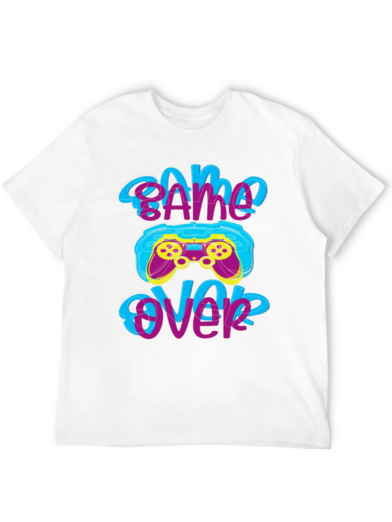 Game Over T-Shirt - Gamer Style Graphic Tee
