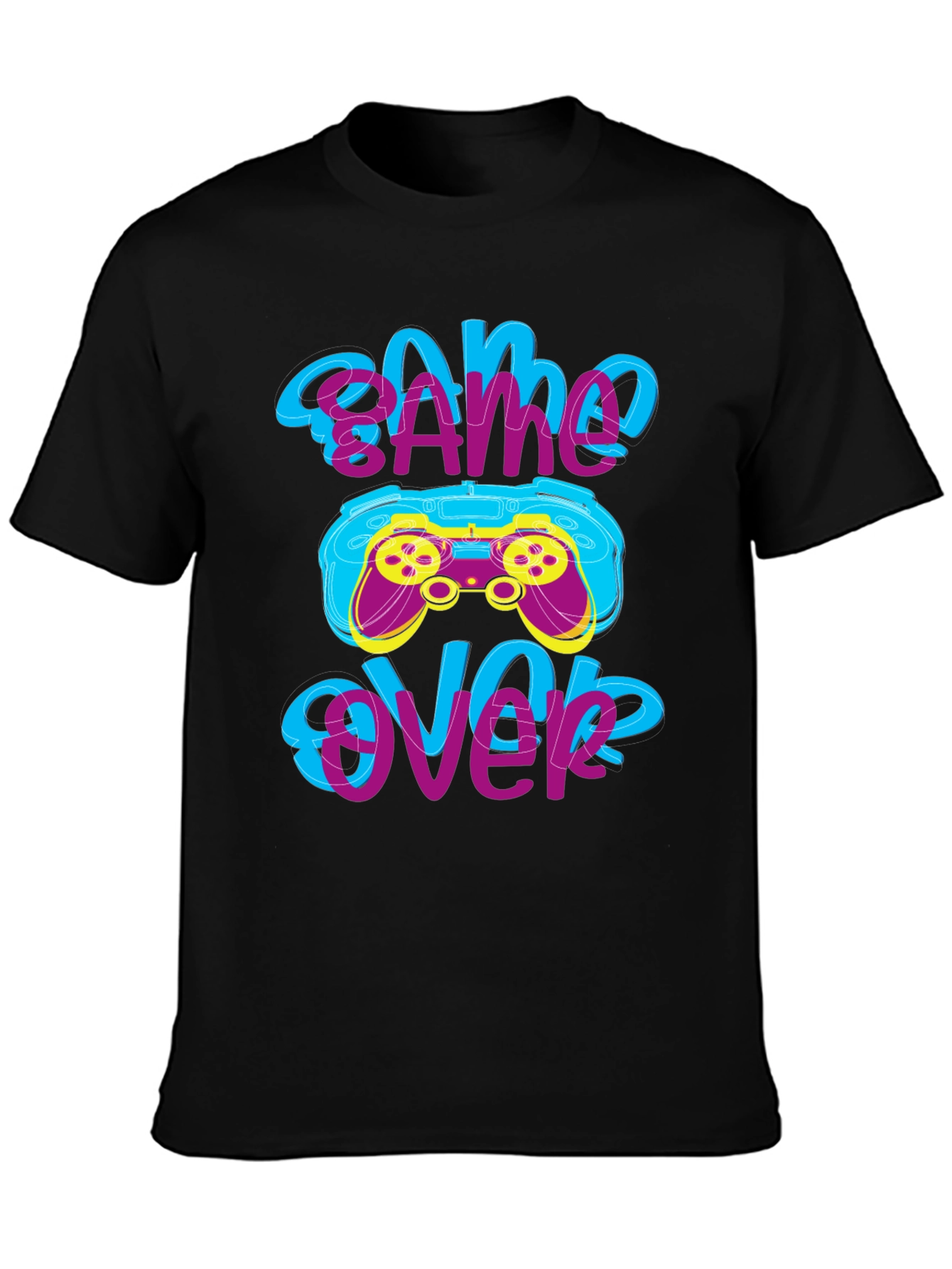 Game Over T-Shirt - Gamer Style Graphic Tee