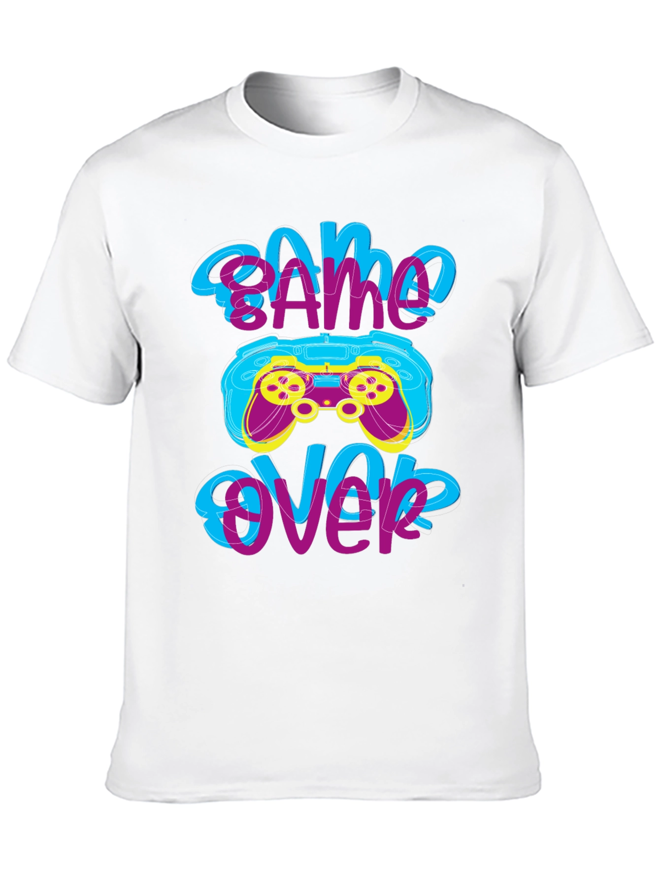 Game Over T-Shirt - Gamer Style Graphic Tee