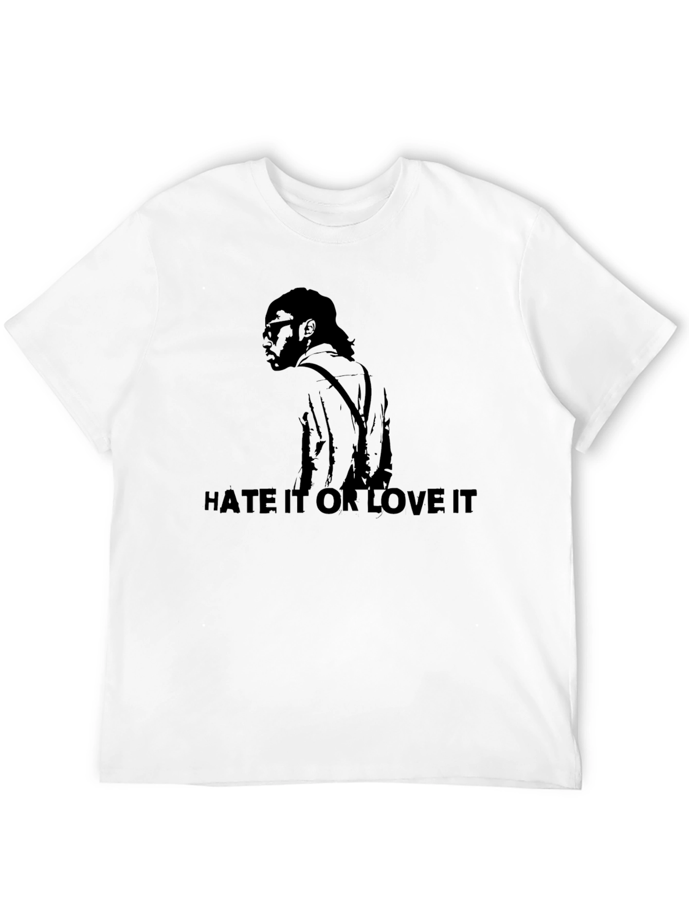 Hate It Or Love It Black Graphic Tee