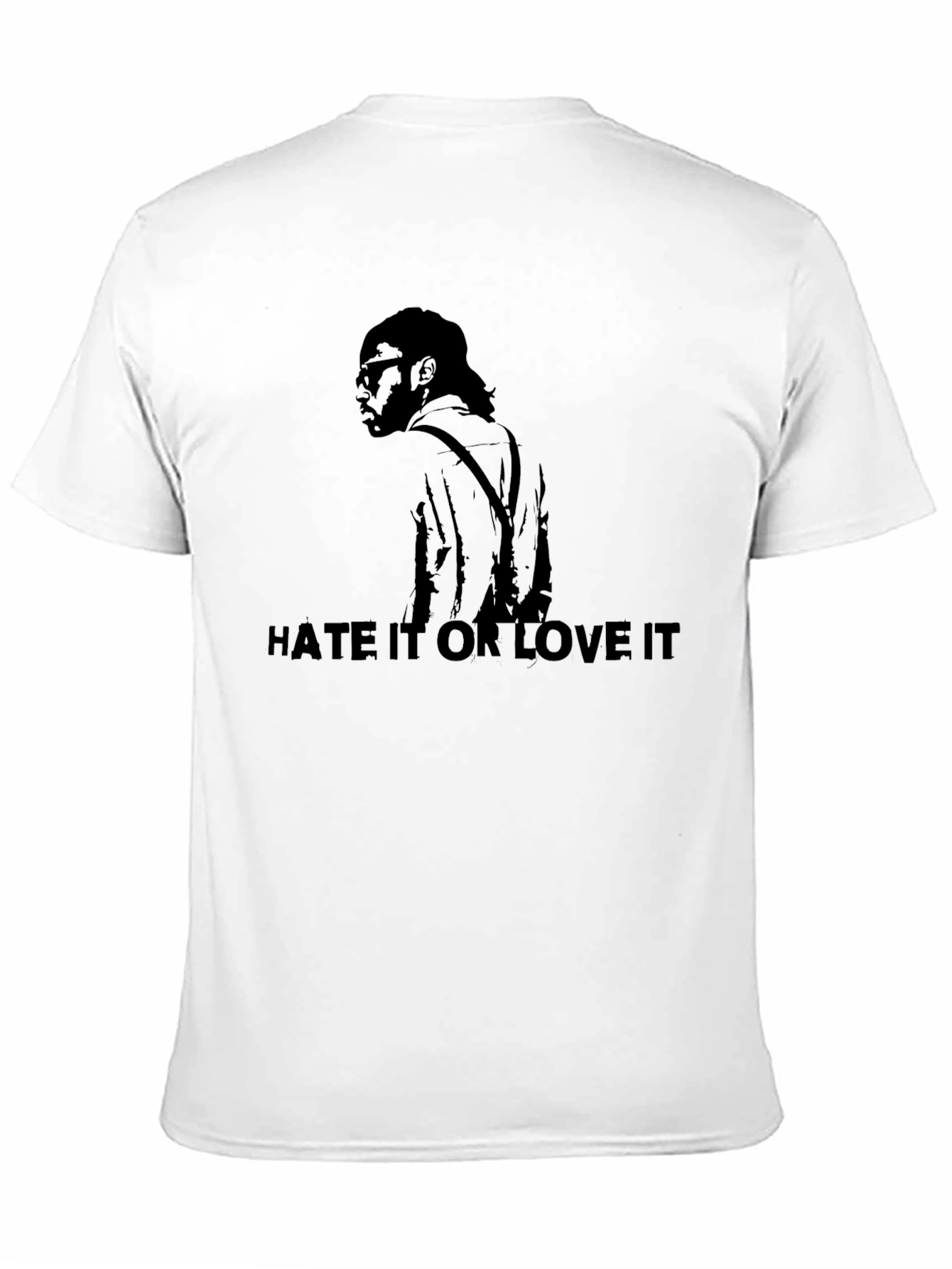 Hate It Or Love It Black Graphic Tee
