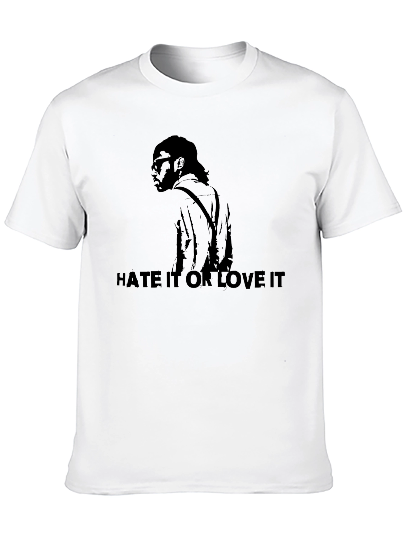 Hate It Or Love It Black Graphic Tee