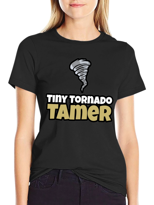 Tiny Tornado Tamer Black T-Shirt