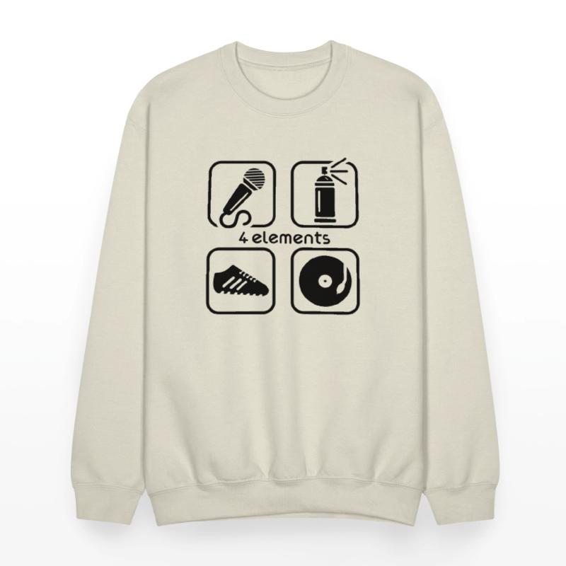 4 ELEMENTS OF HIP HOP MIC, CAN, VINYL, SNEAKER