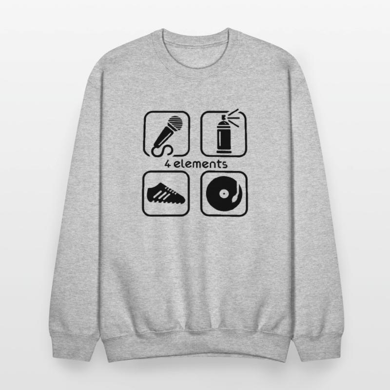 4 ELEMENTS OF HIP HOP MIC, CAN, VINYL, SNEAKER