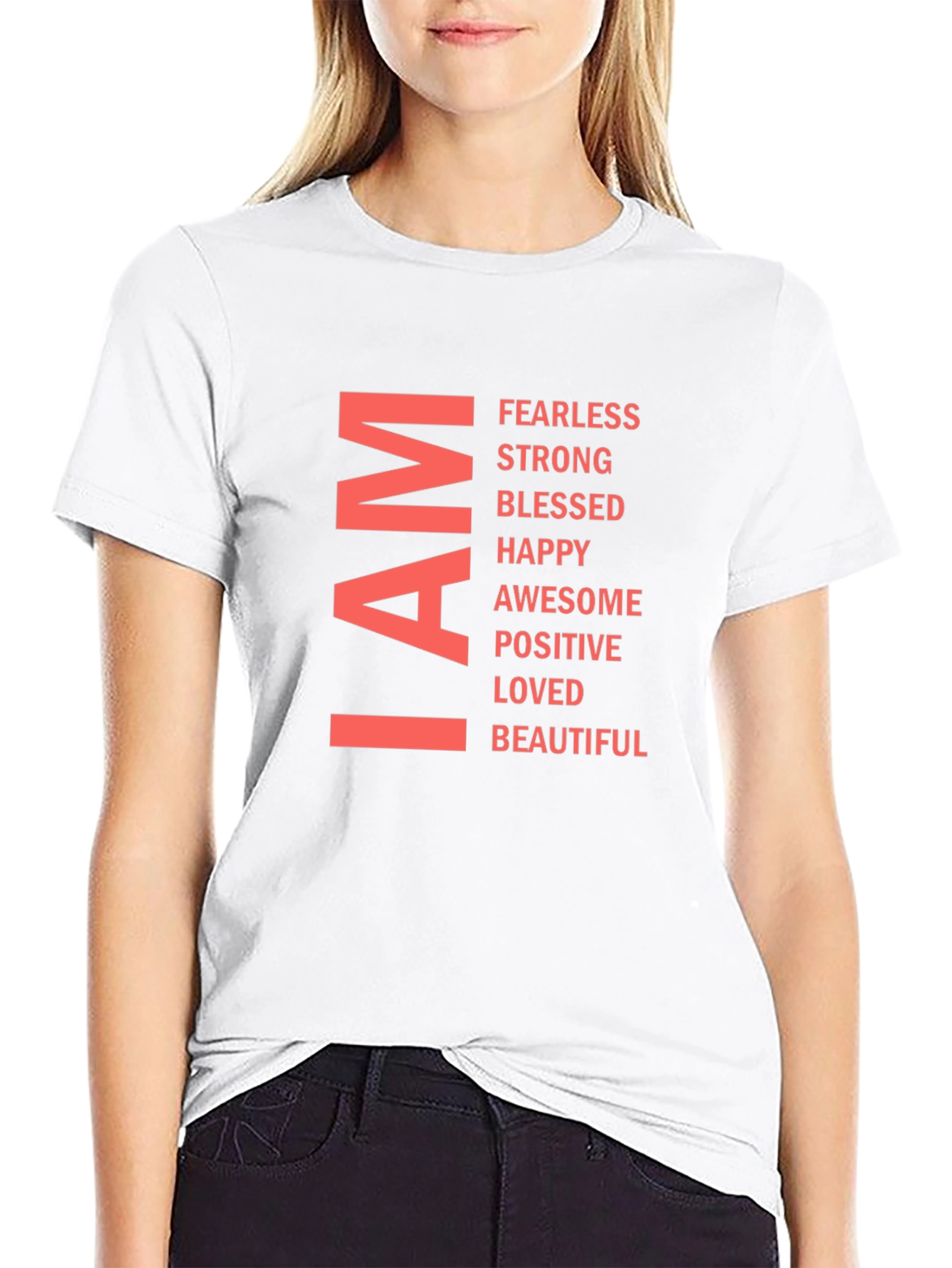 I AM T-Shirt: Fearless Strong Awesome Graphic Tee