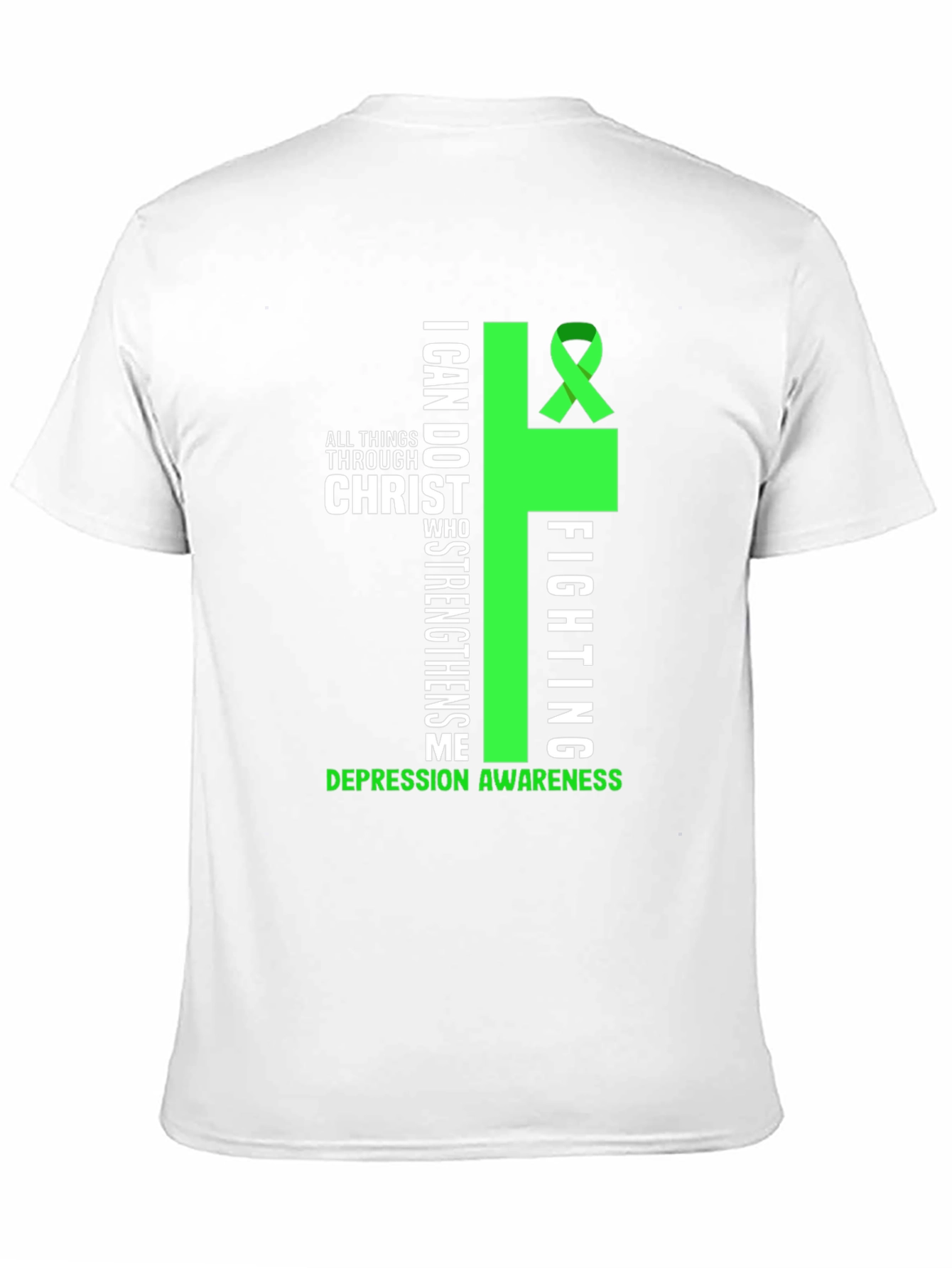 Depression Awareness T-Shirt - Christ Strengthens